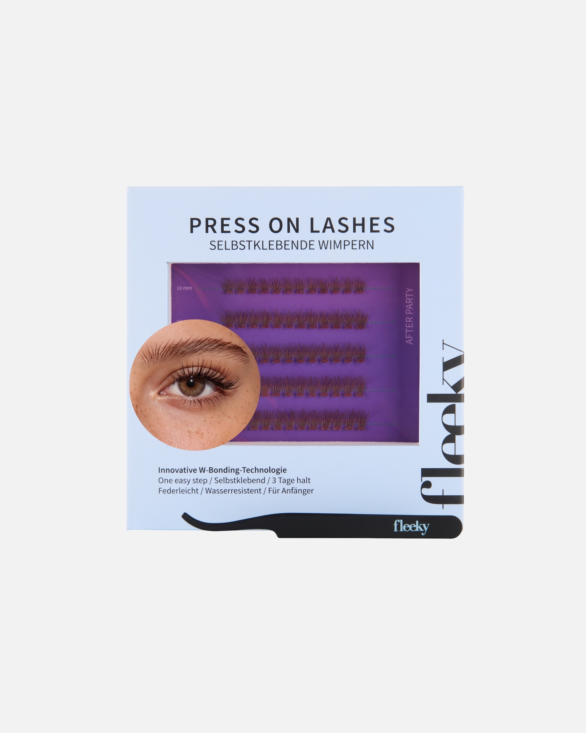 Künstliche Wimpern für Unisex Fleeky Press-On Lashes Natural – natürlicher Look After Party