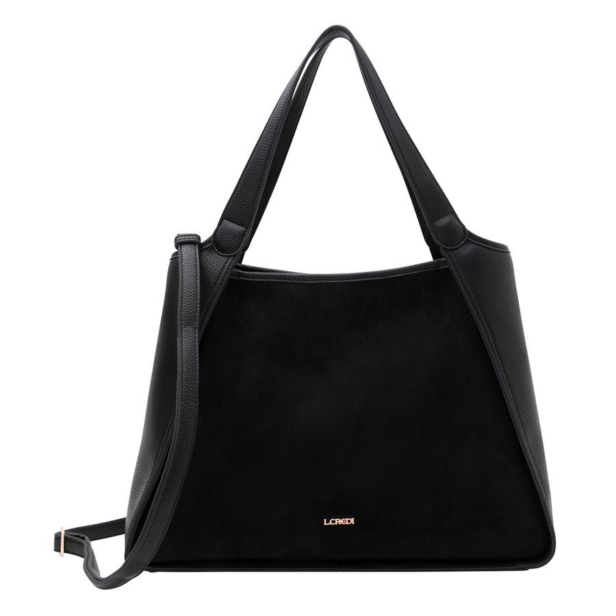 L.CREDI Pheline Shopper schwarz Schwarz Damen