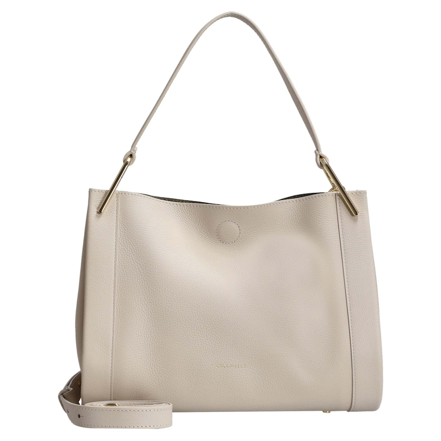 Coccinelle Wallace - Schultertasche 28 cm (lambskin white/laurel green) onesize Damen