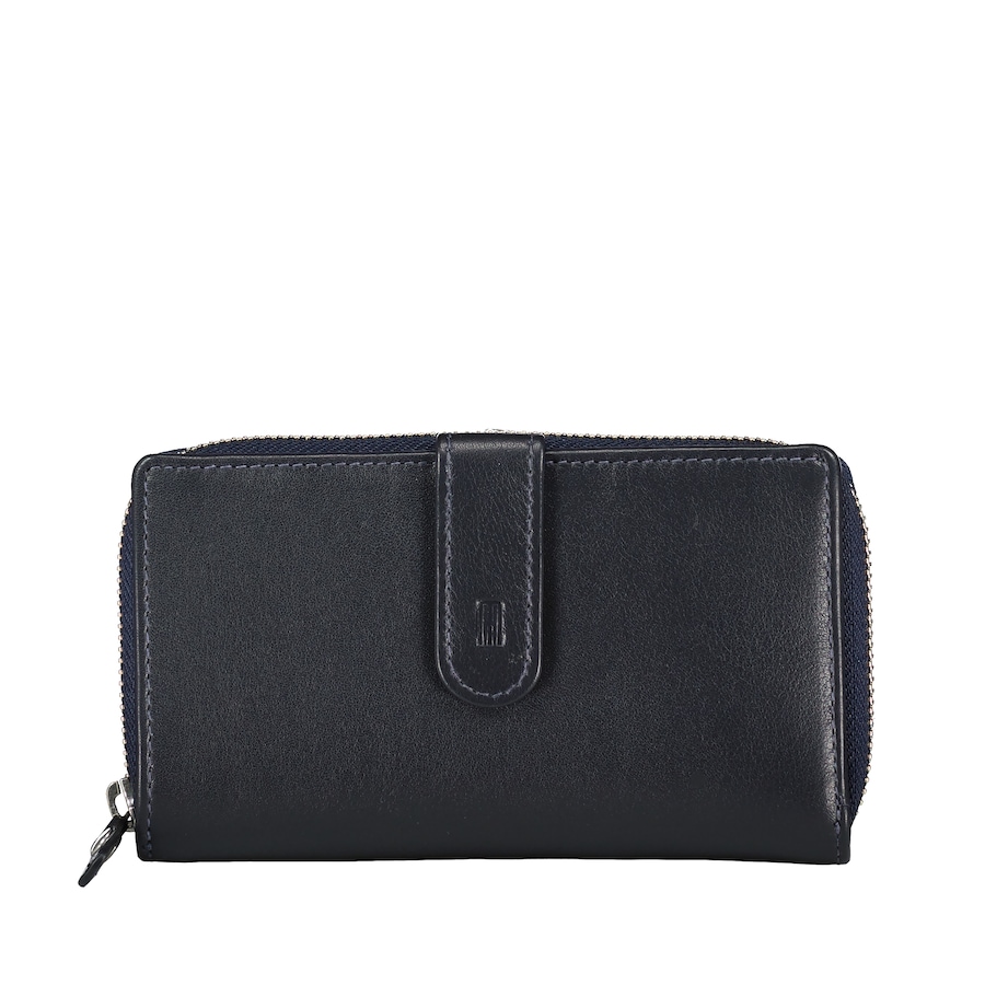 Hausfelder Manufaktur Geldbörse Nappa mit RFID-Schutz Dunkelblau Damen