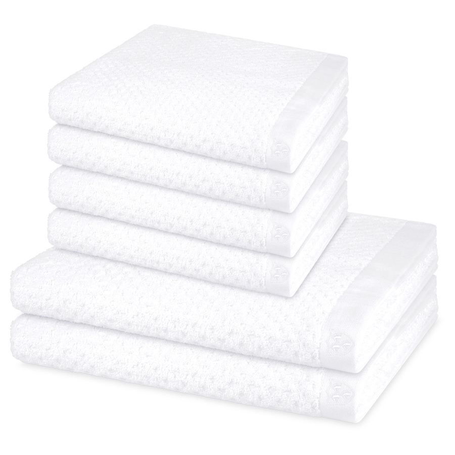 ROSS Handtuch-Set Harmony (6-teilig) Weiß Weiss