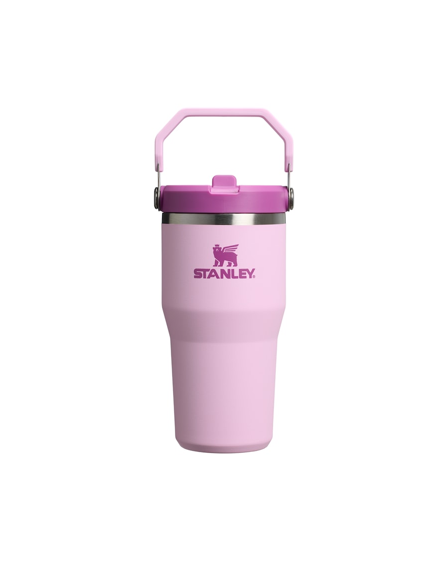 Stanley 1913 Thermobecher - 0,89L ICEFLOW FLIP STRAW BOTTLE 2.0 Cherry Blossom Silber