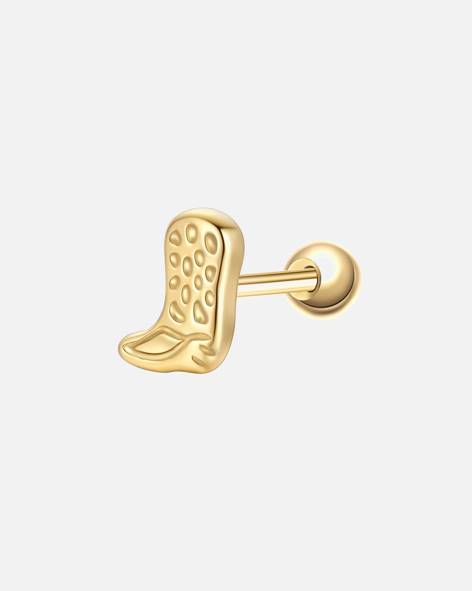 Ohrringe für Weiblich Glanzstücke München Piercing Cowboystiefel aus Sterling Silber in gelbgold 5,8 mm