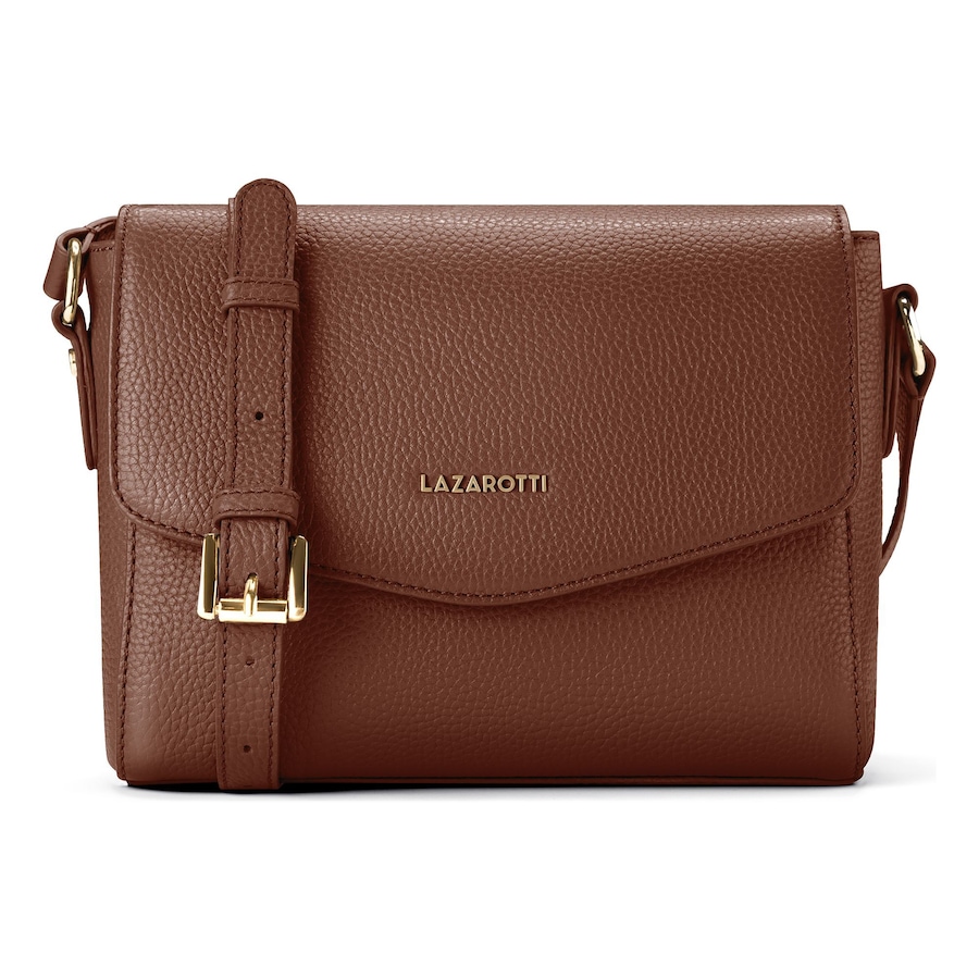 Lazarotti Bologna Leather Umhängetasche brown Braun Damen