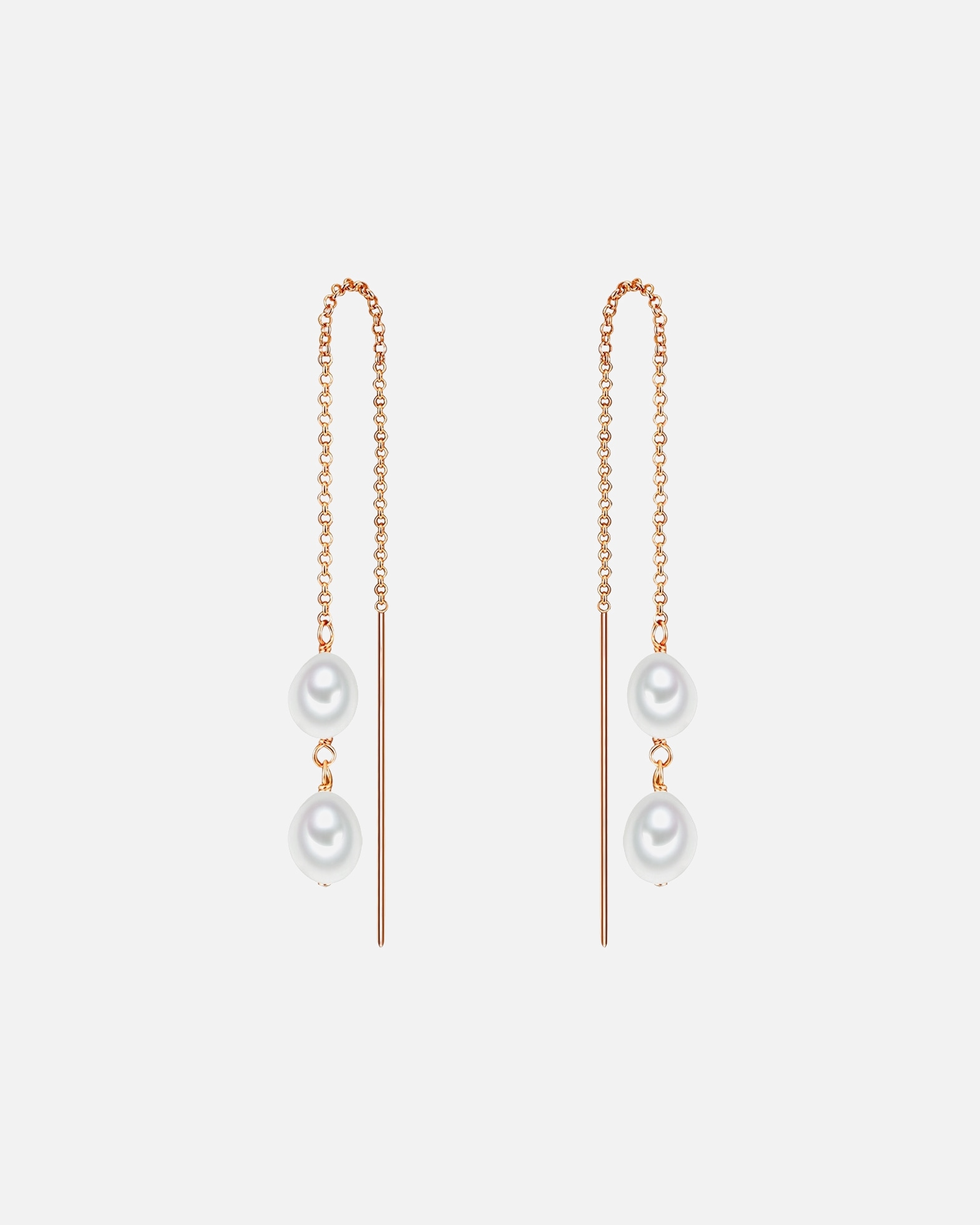 Ohrringe für Weiblich Valero Pearls Ohrhänger 925er Silber roségold