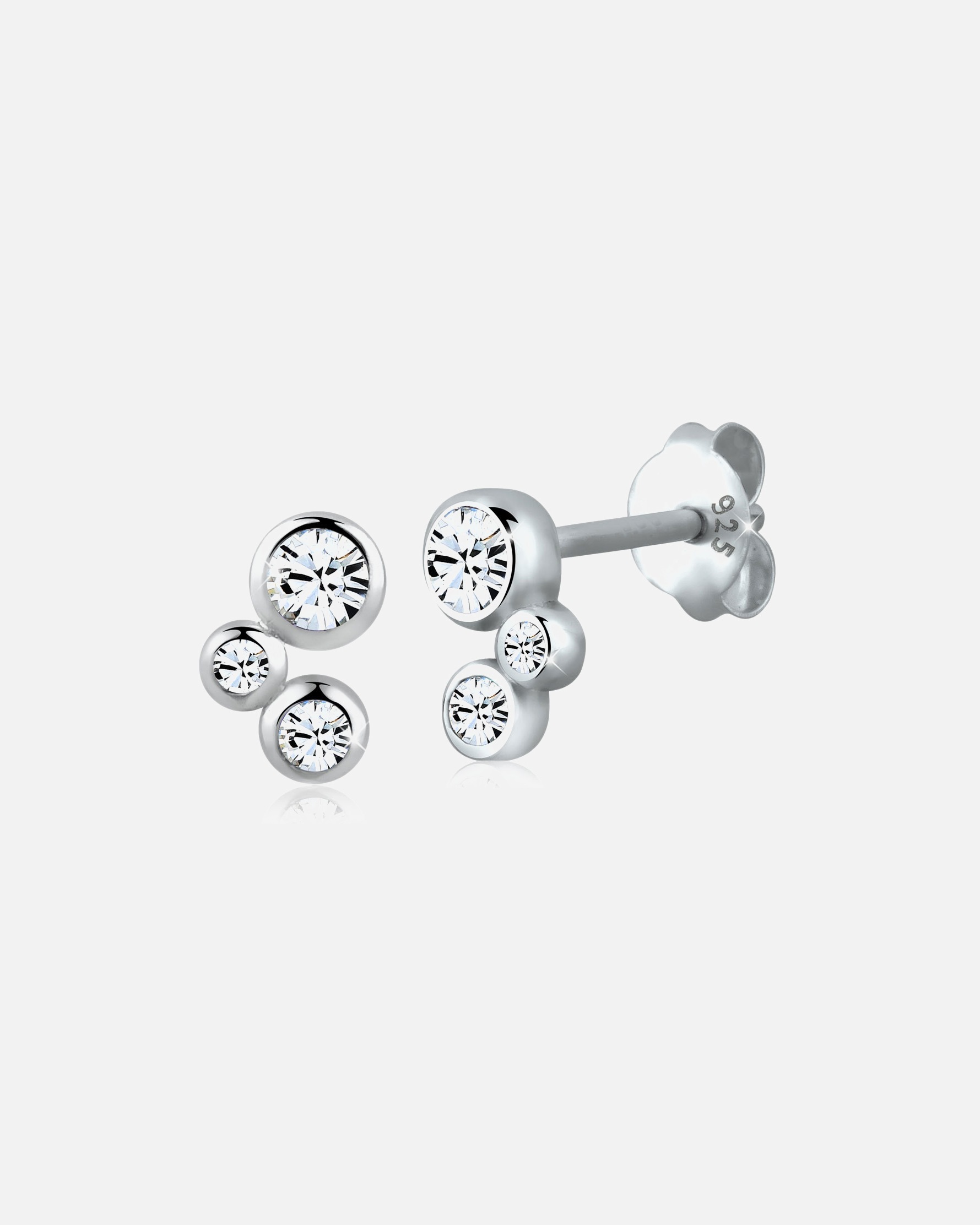 Ohrringe für Weiblich Elli Basic Kristalle Filigran 925 Silber OneSize