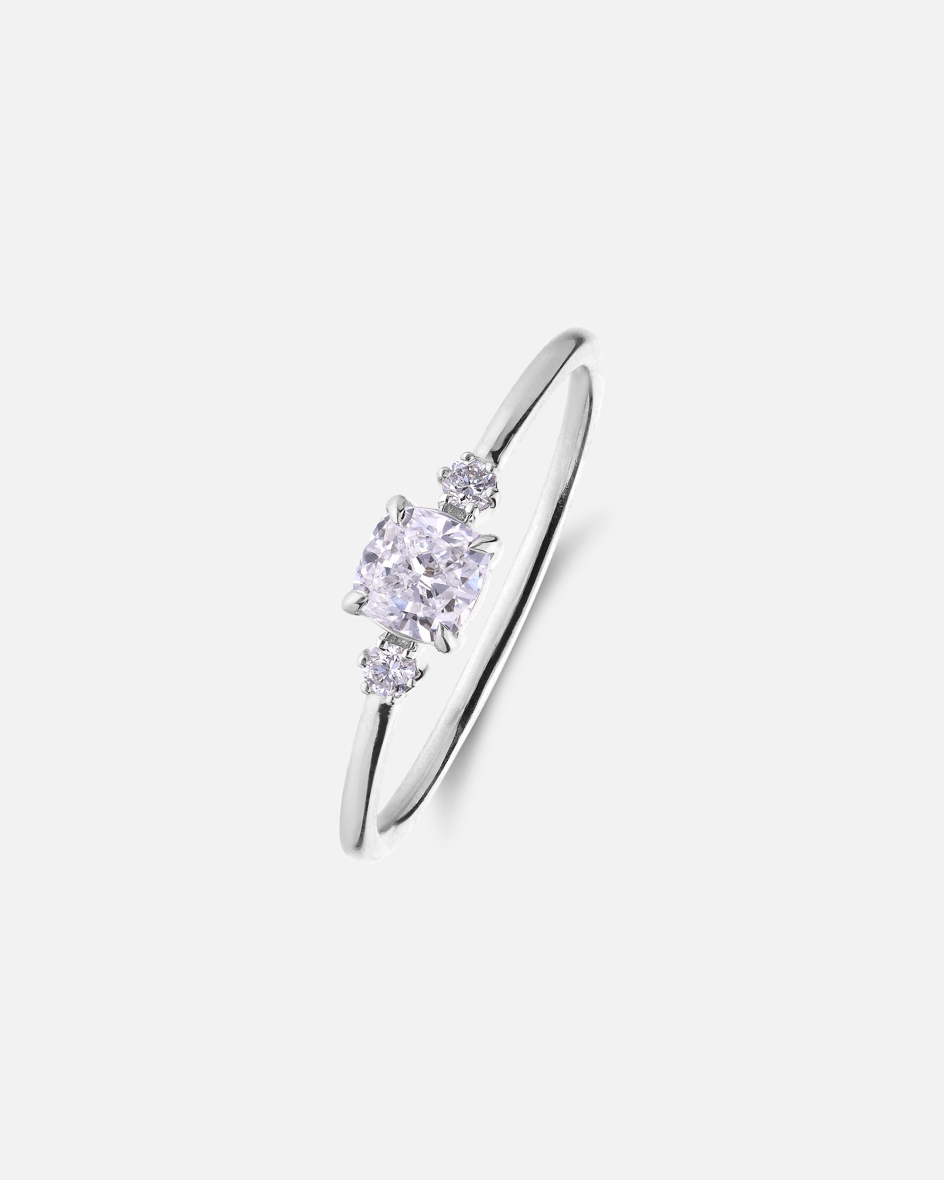 Ring für Weiblich Lucardi Ring mit Steinen, 585 Gold, Diamant Silber - 49mm