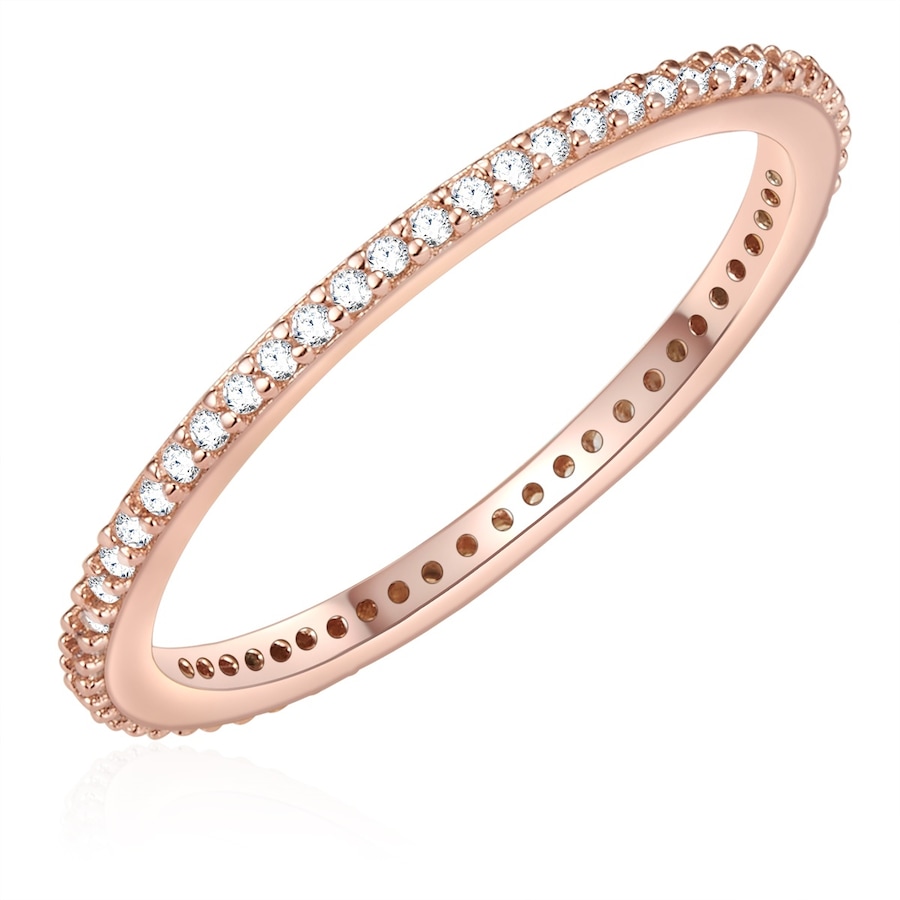 Glanzstücke München Ring aus Sterling Silber in roségold mit Zirkonia 54 Damen