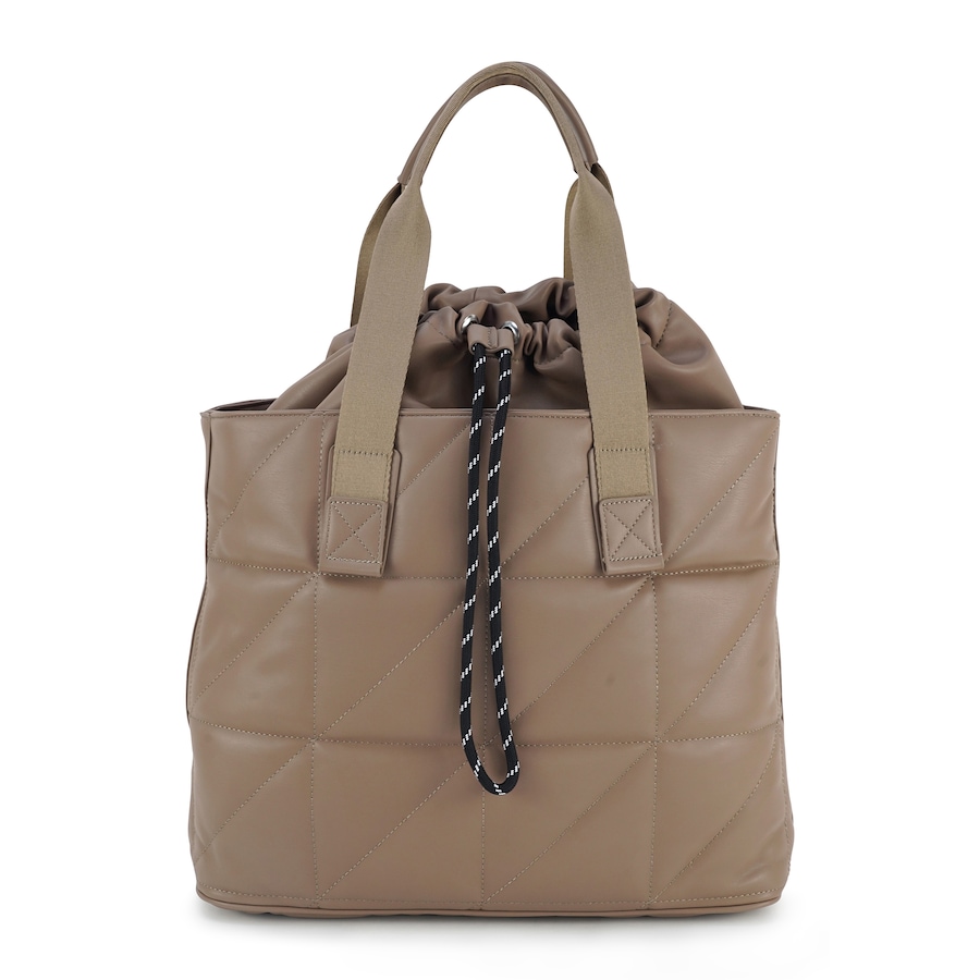 HARPA Schultertasche MORGANA mit Befestigungsschlaufe für den Trolleygriff hellbraun