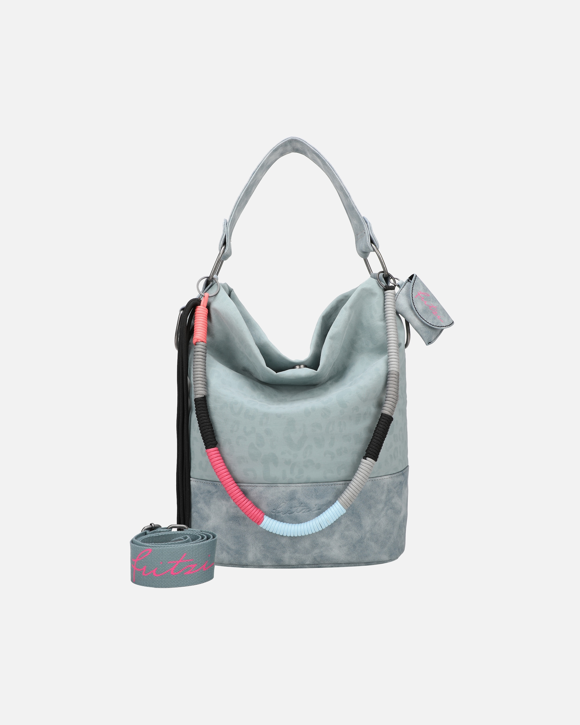 Umhängetasche für Weiblich Fritzi aus Preußen Schultertasche Olga Limited Leo Rainbow mit abnehmbarem Brillenetui blau