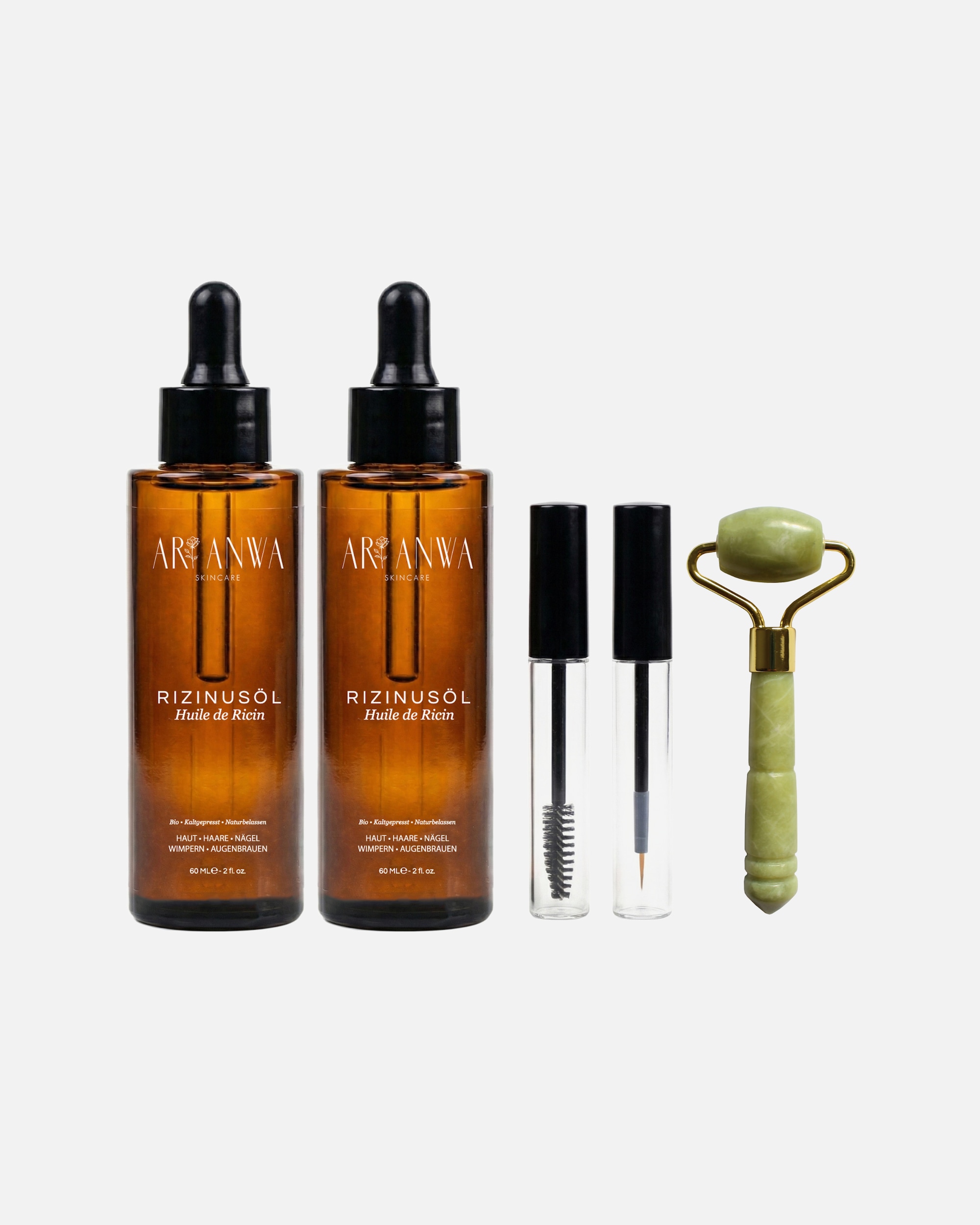 Gesichtsöl für Unisex ARI ANWA Skincare Rizinusöl Pflege-Set 2x60ml