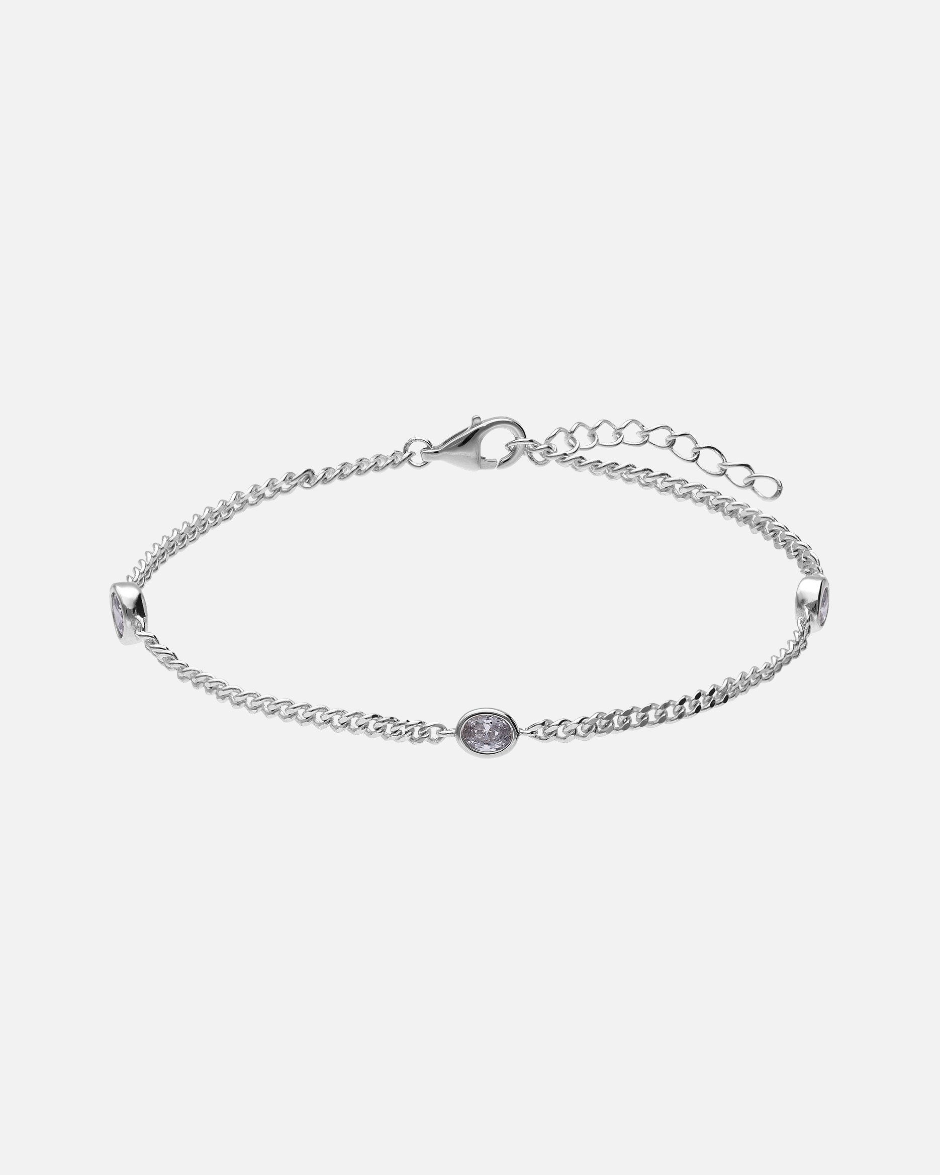 Armband für Weiblich Lucardi Armband 925 Silber 19 cm Silber