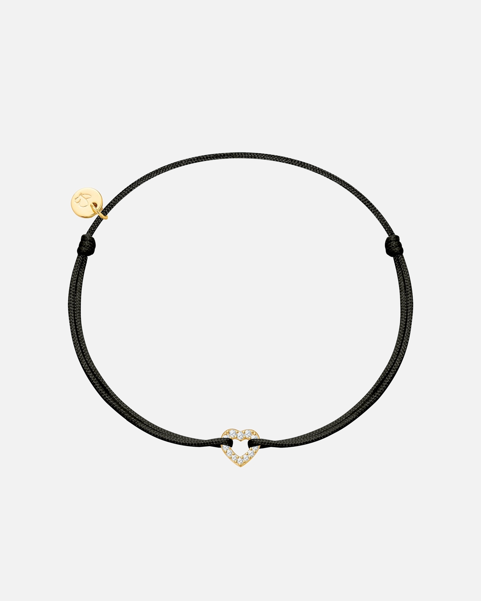 Armband für Weiblich Glanzstücke München Armband Herz aus Sterling Silber in gelbgold mit Zirkonia 15,0 - 22,0 cm, flexibel einstellbar