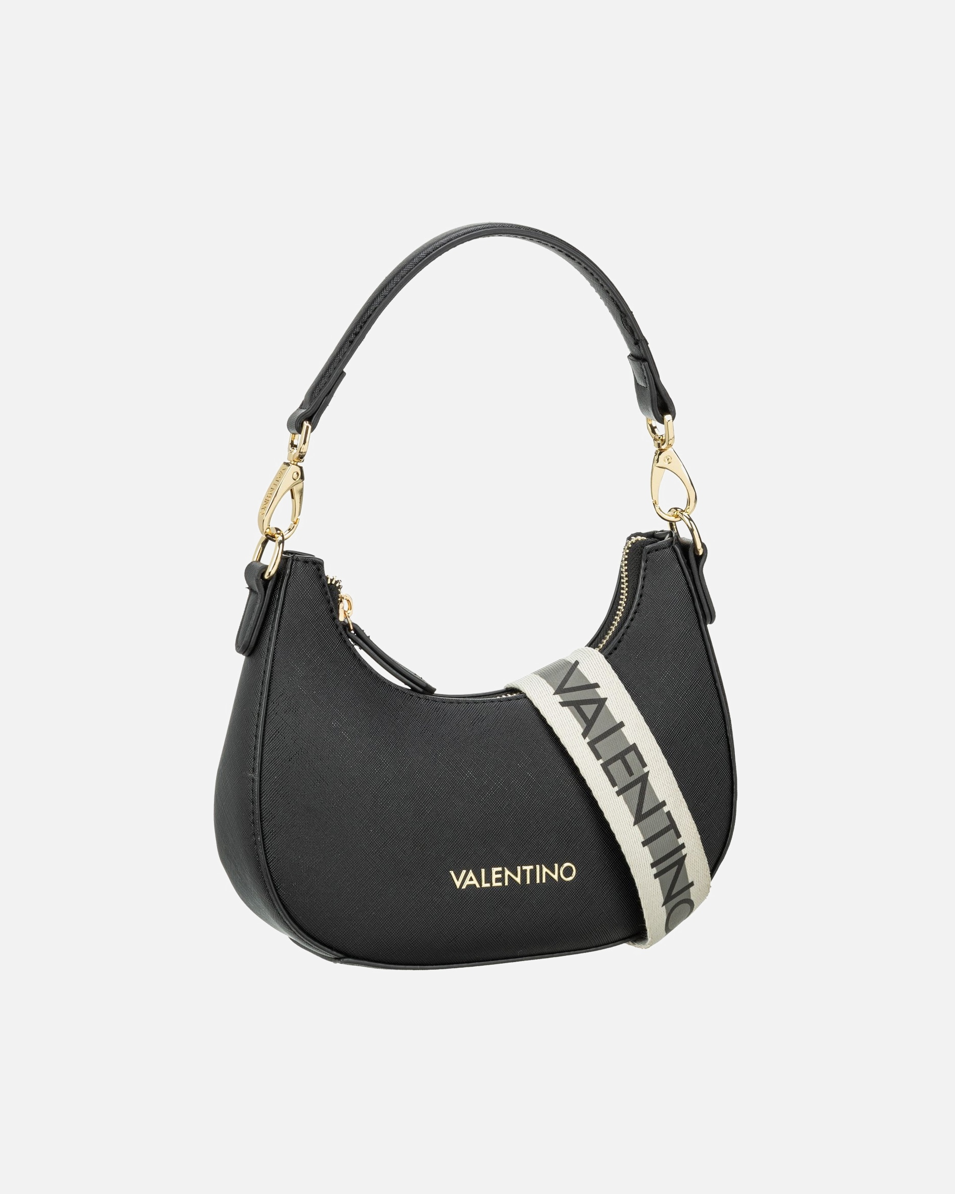 Tasche für Weiblich Valentino Bags Zero Re Schultertasche Leder 22 cm Nero