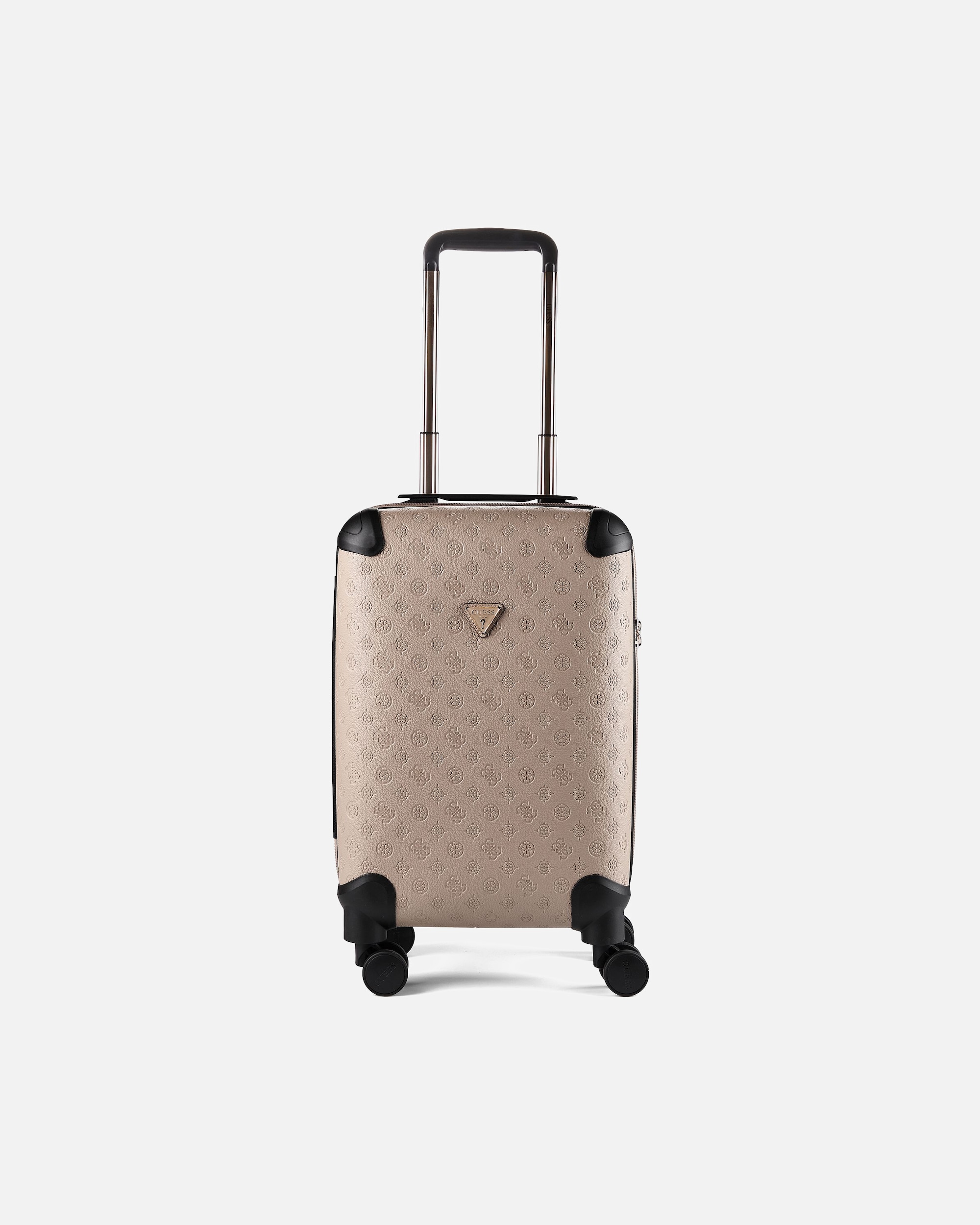 Handgepäckkoffer für Männlich Guess Wilder 4 Rollen Kabinentrolley 53 cm taupe logo
