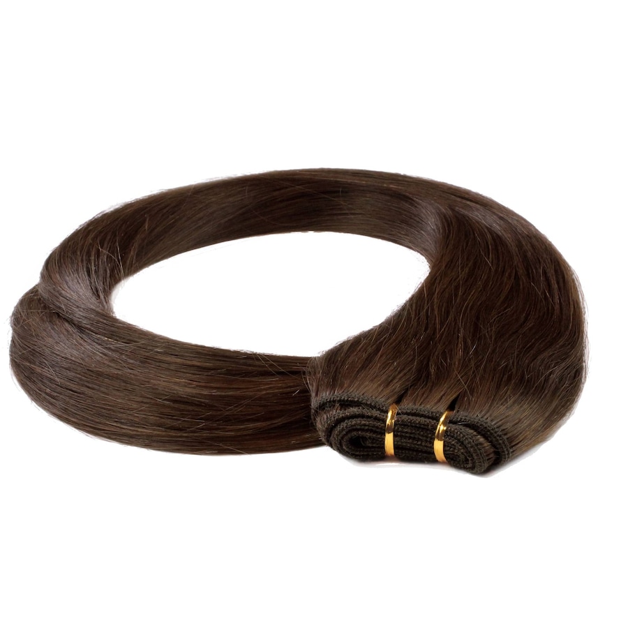hair2heart Tresse Extensions Echthaar #6/3 Dunkelblond Gold 100g 40cm 1 kg Schwarz Damen