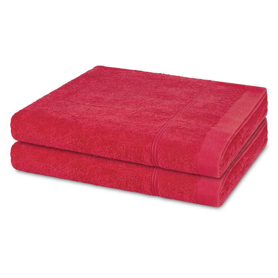 ROSS Duschtuch-Set Rubin (2er Set) Malve Pink