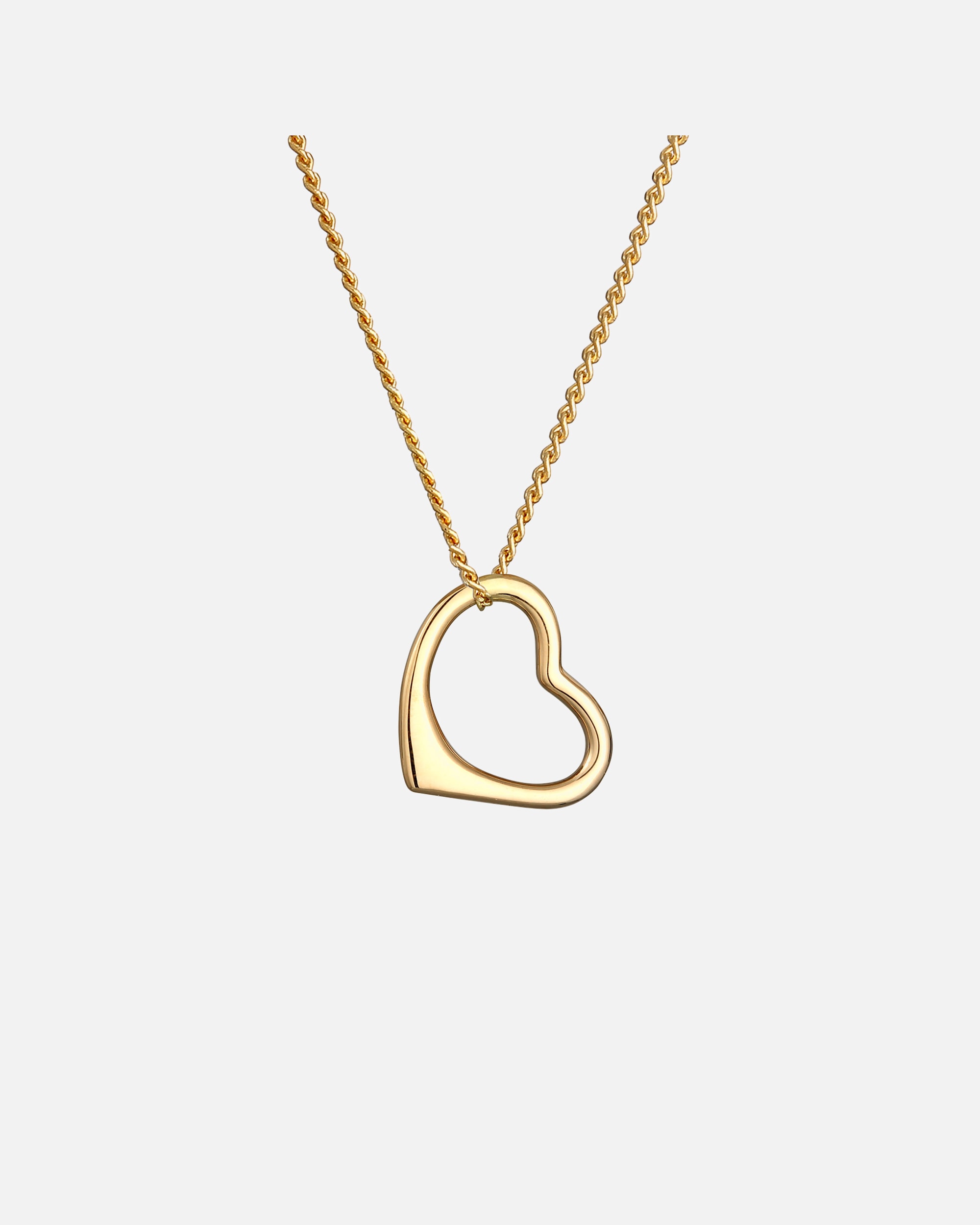 Halskette für Weiblich Elli PREMIUM Herz Liebe Klassisch Hochwertig 585 Gelbgold 45