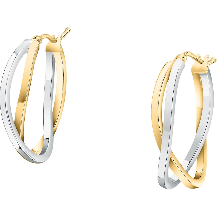 CHRIST Creolen 375er Gelbgold, Weißgold One Size Damen