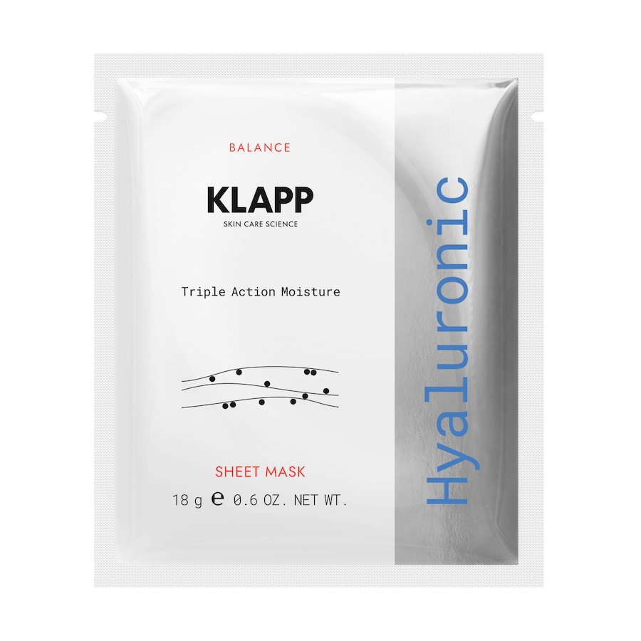 Klapp Hyaluronic Triple Action Moisture Sheet Mask 9 ml