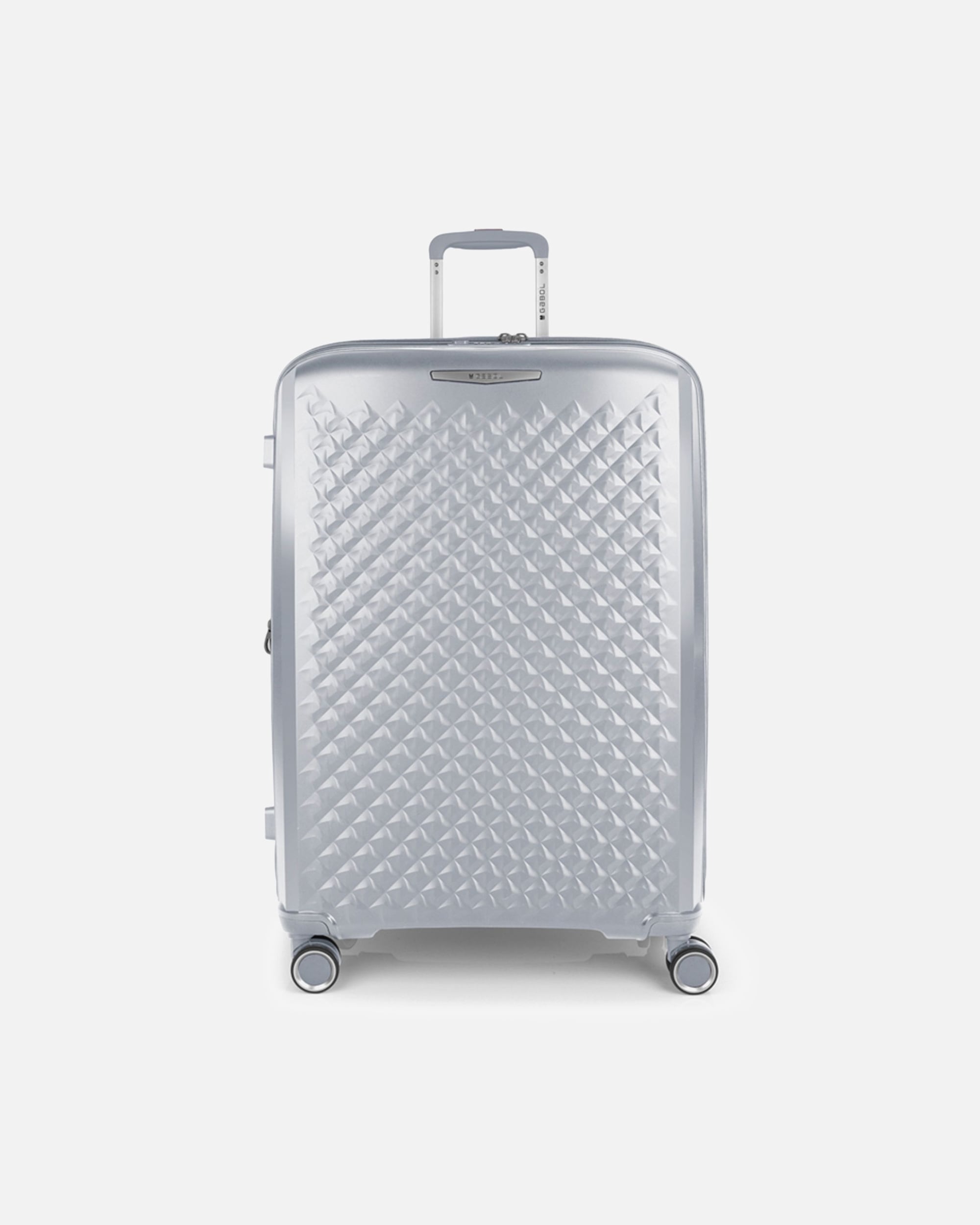 Koffer für Männlich Gabol Queens 4 Rollen Trolley L 75 cm mit Dehnfalte plata