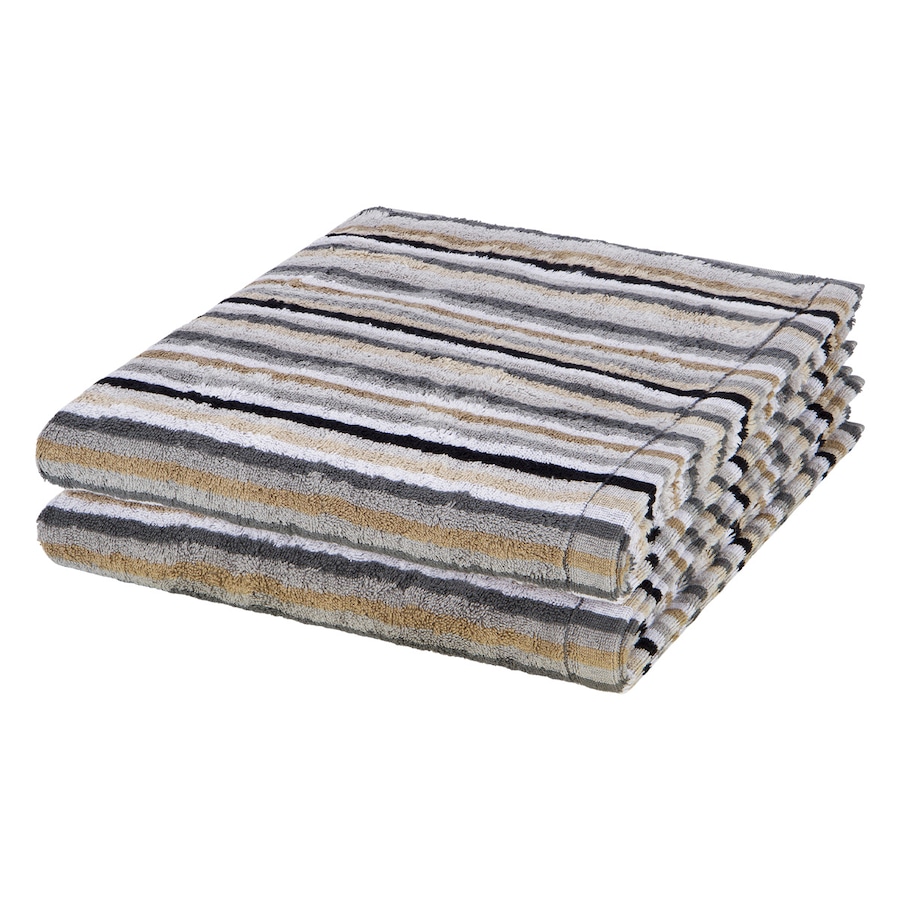 Cawö Duschtuch-Set Lifestyle (2er Set) Kiesel Silber