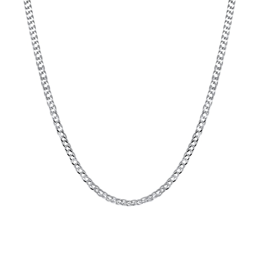 Lucardi Halskette 925 Silber - silbern 50.0mm Damen