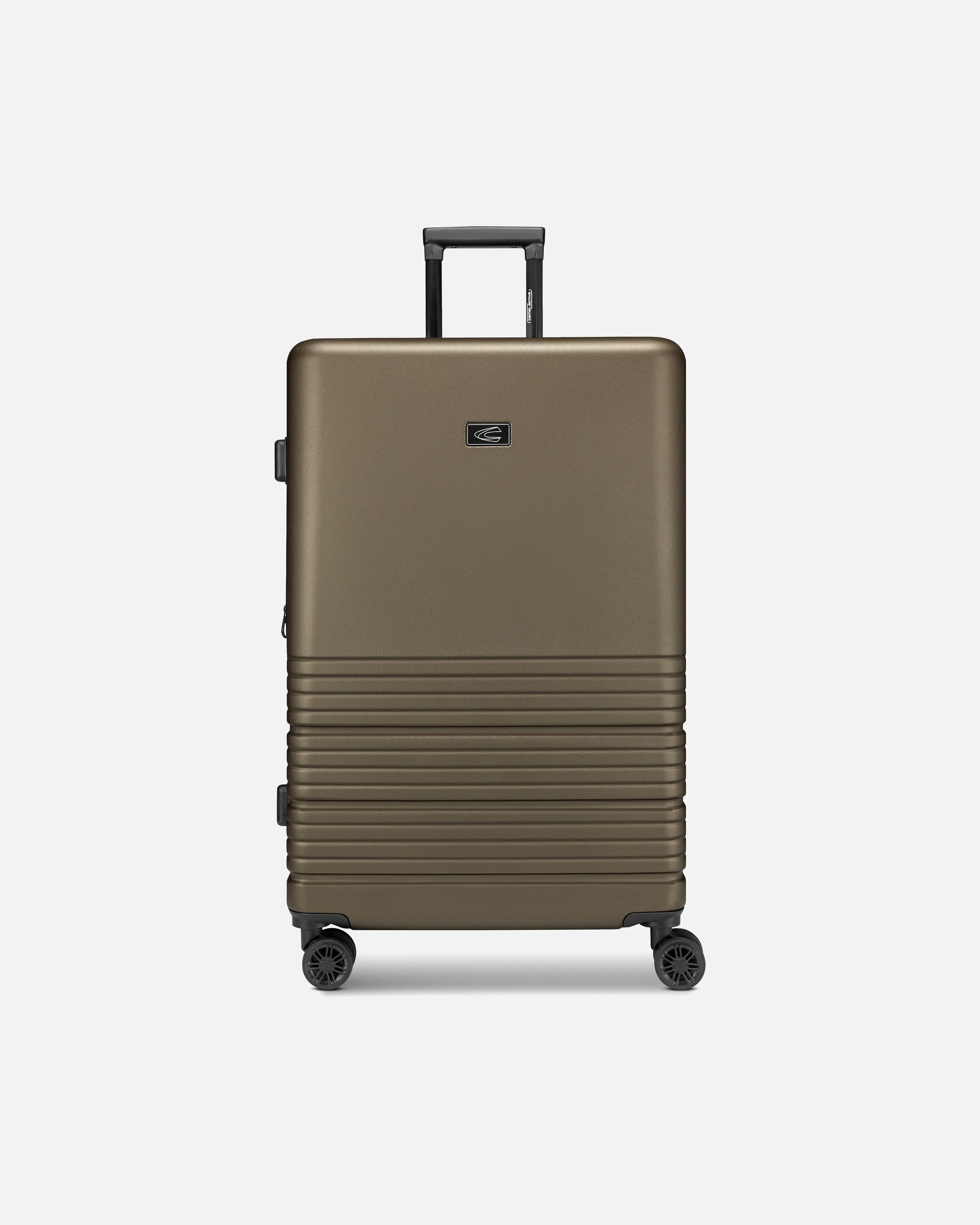 Koffer für Männlich camel active Hanoi 4 Rollen Trolley L 78 cm mit Dehnfalte khaki