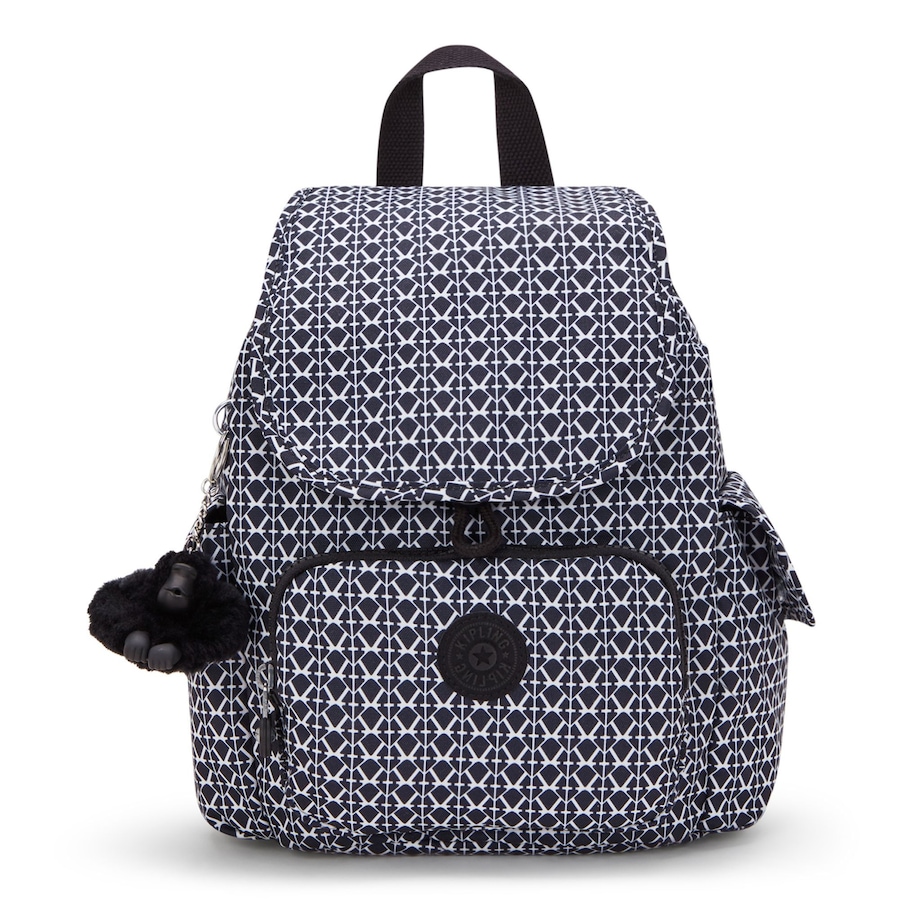 Kipling Basic City-Rucksack signature print Weiss Damen