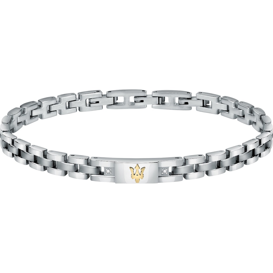 Maserati Armband Edelstahl silber Herren