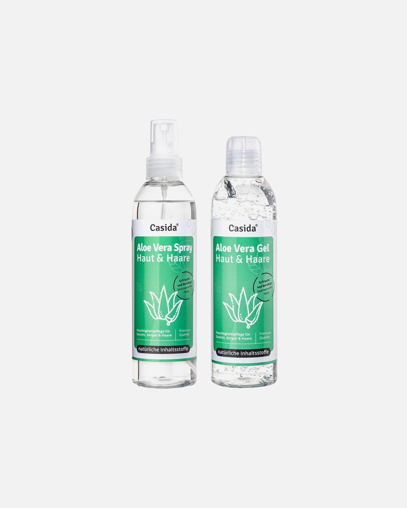 Körperpflegeset für Unisex Casida Aloe Vera - Haut & Haare Gel & Spray Set 1 Stück