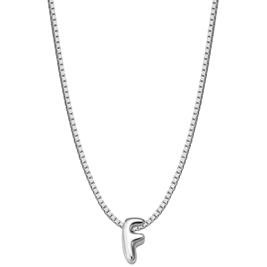 Glanzstücke München Halskette Buchstabe F aus Sterling Silber in silber 40,0 cm Basiskette + 5,0 Verlängerung Damen