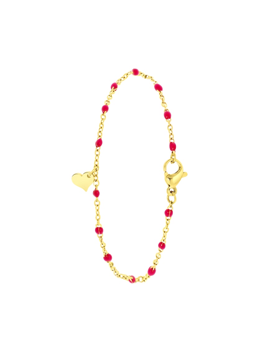 Lucardi Armband Stahl - goldfarbig Damen