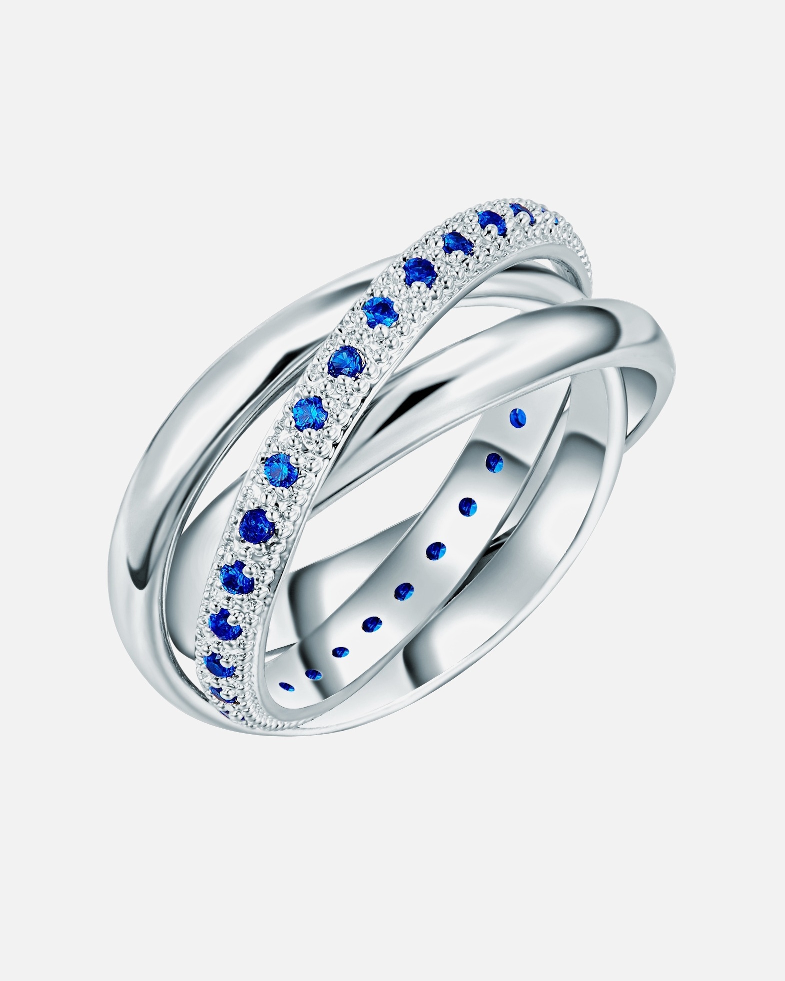 Ring für Weiblich Lulu & Jane Ring Messing Zirkonia in Silber 52