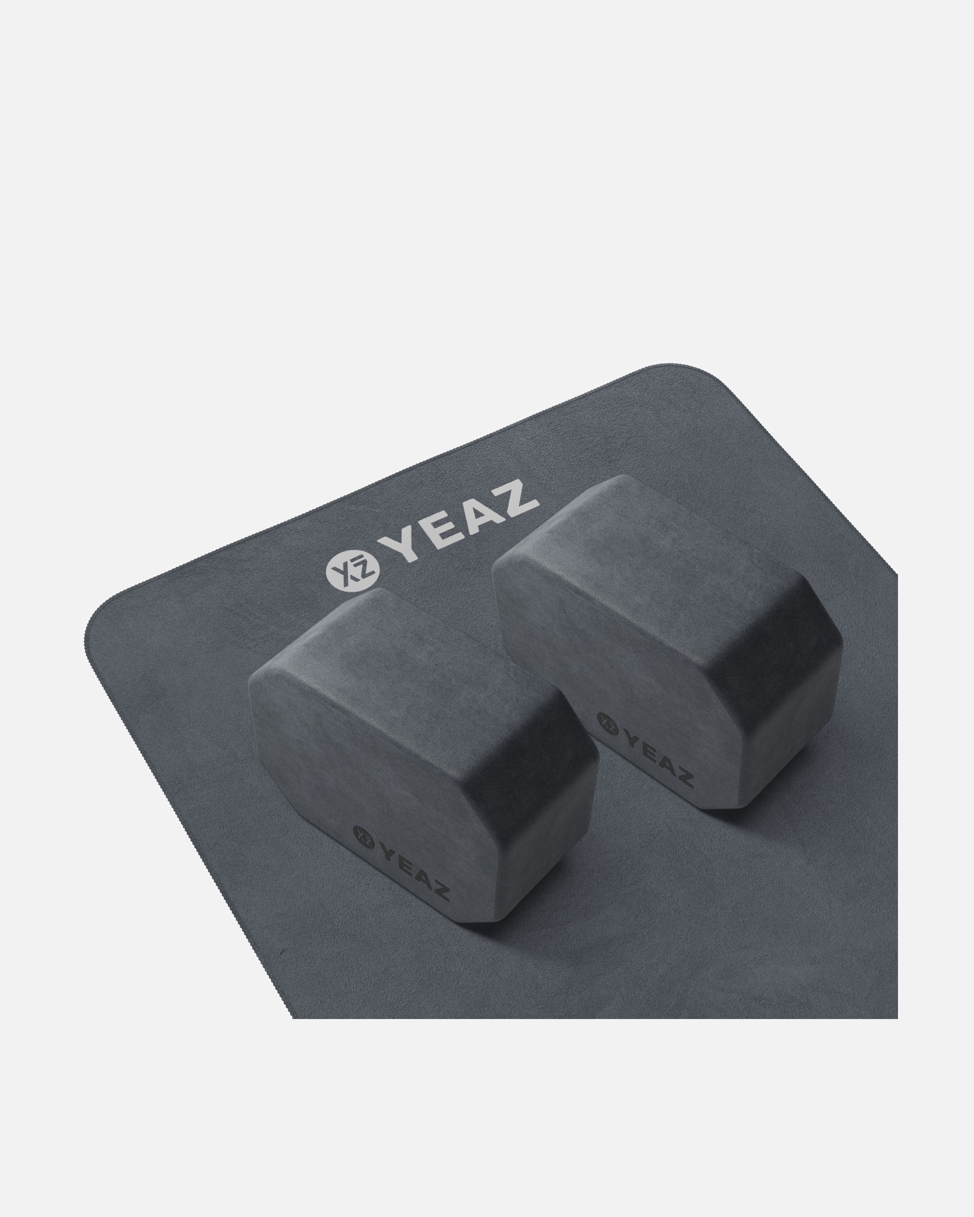 Yogazubehör für Unisex YEAZ NEXT LEVEL Set - Yoga-Blöcke & Handtuch schwarz