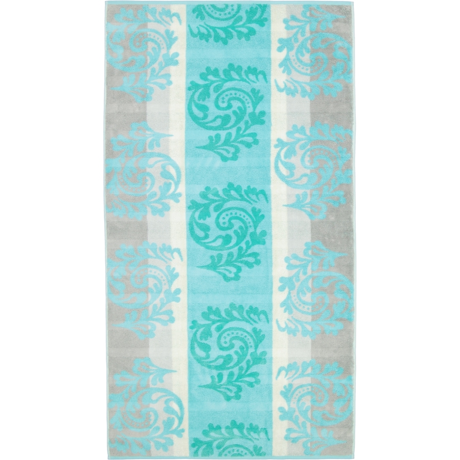 Cawö Handtücher Noblesse Cashmere Jacquard 1057 mint - 14 Duschtuch 80x150 cm Weiss