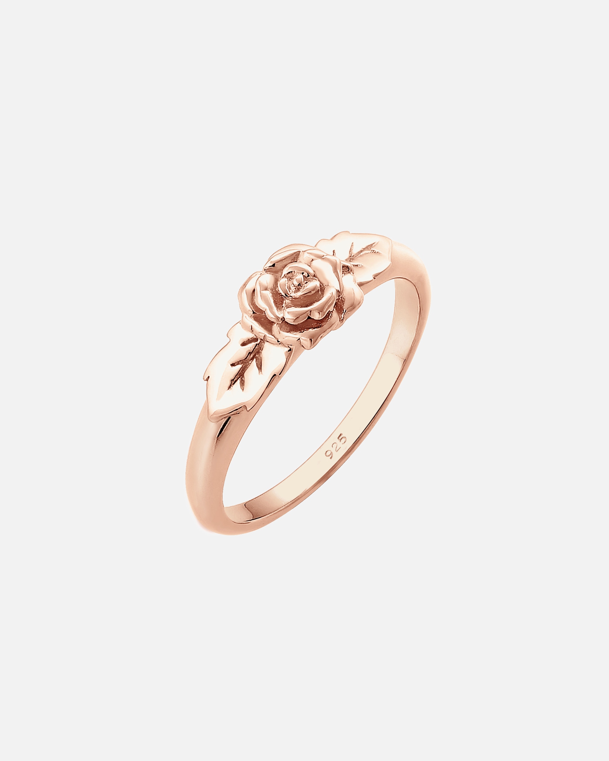Ring für Weiblich Elli Bandring Rose Blume Vintage Look Trend 925 Silber 54