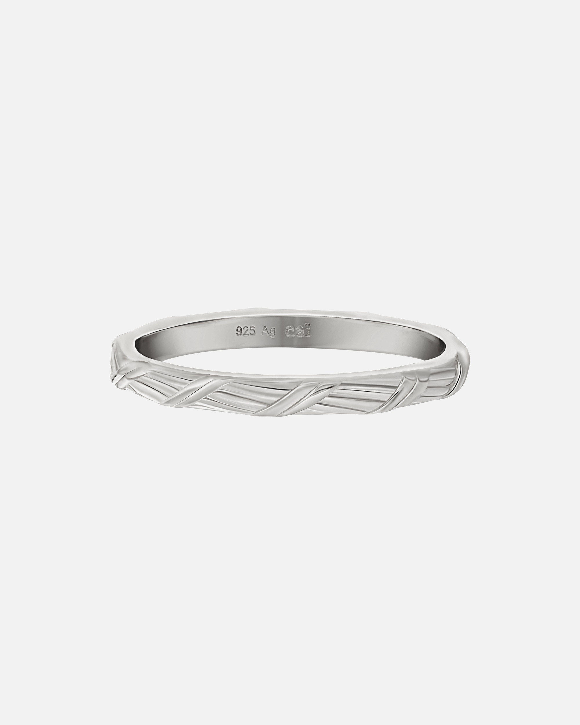 Ring für Weiblich caï Ring 925/- Sterling Silber ohne Stein 058 (18,5)