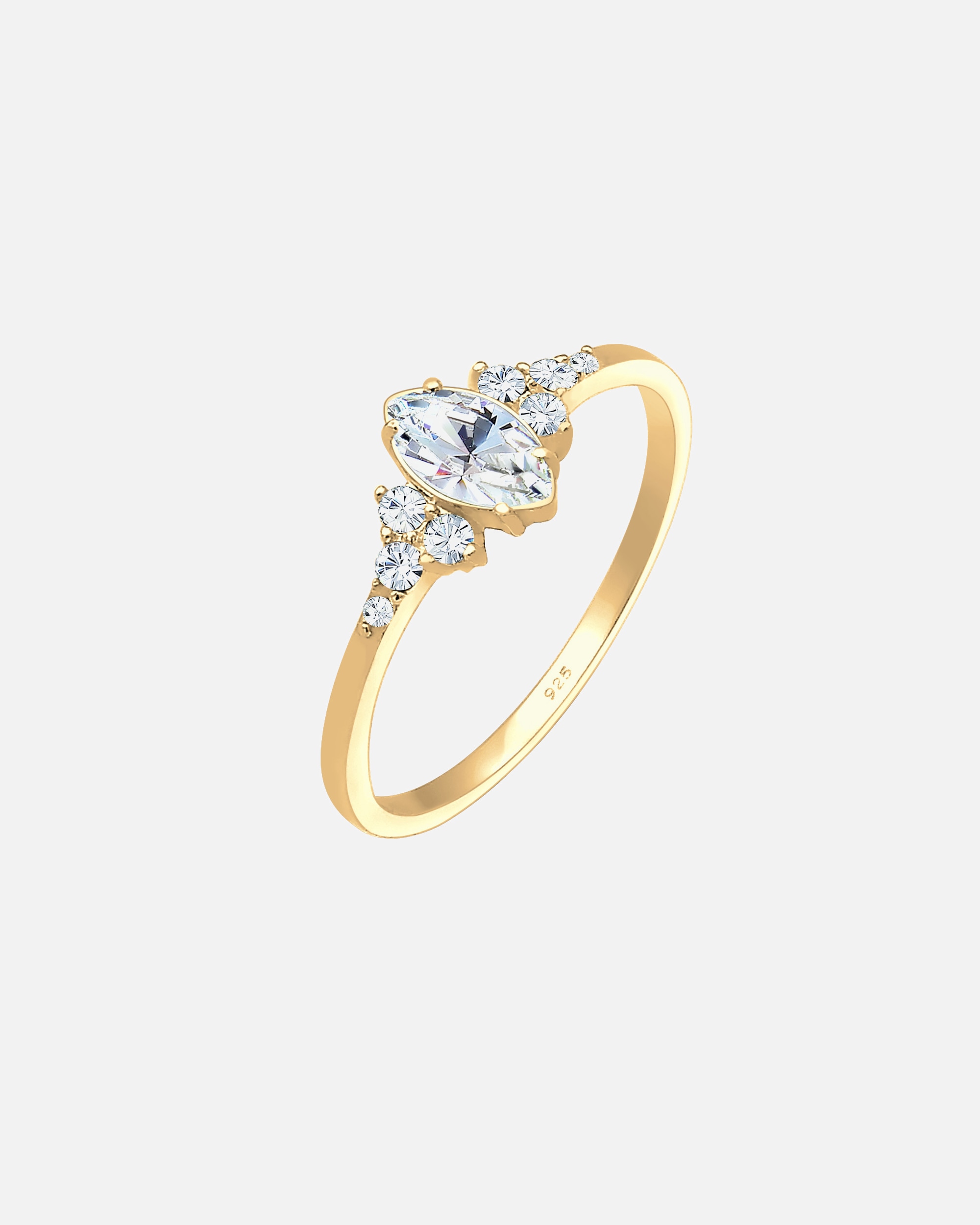 Ring für Weiblich Elli Elli Ring Marquise Valentin 925 Silber, mit Kristallen von Swarovski® 56