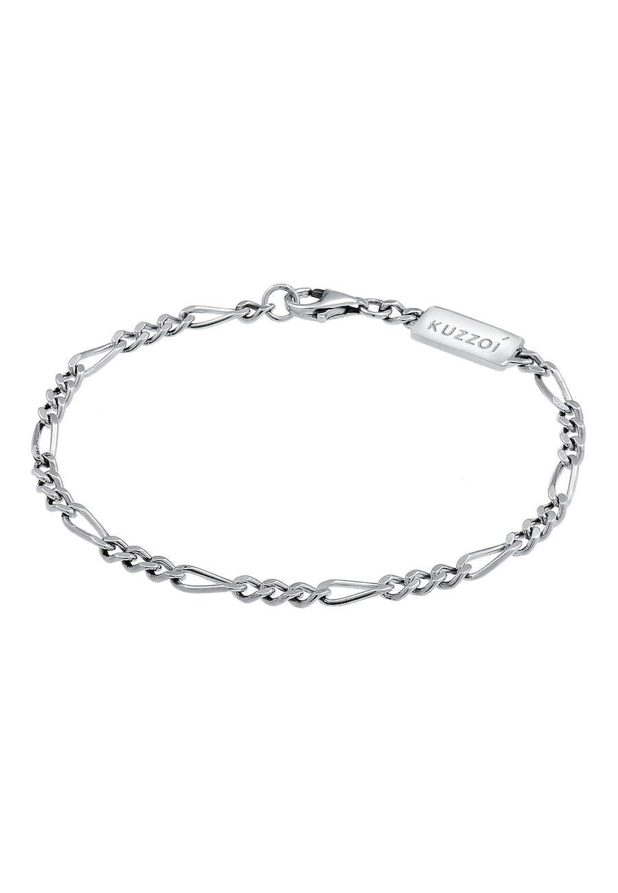 KUZZOI Figarokette Massiv Basic Must-Have Cool 925 Silber 23 Herren