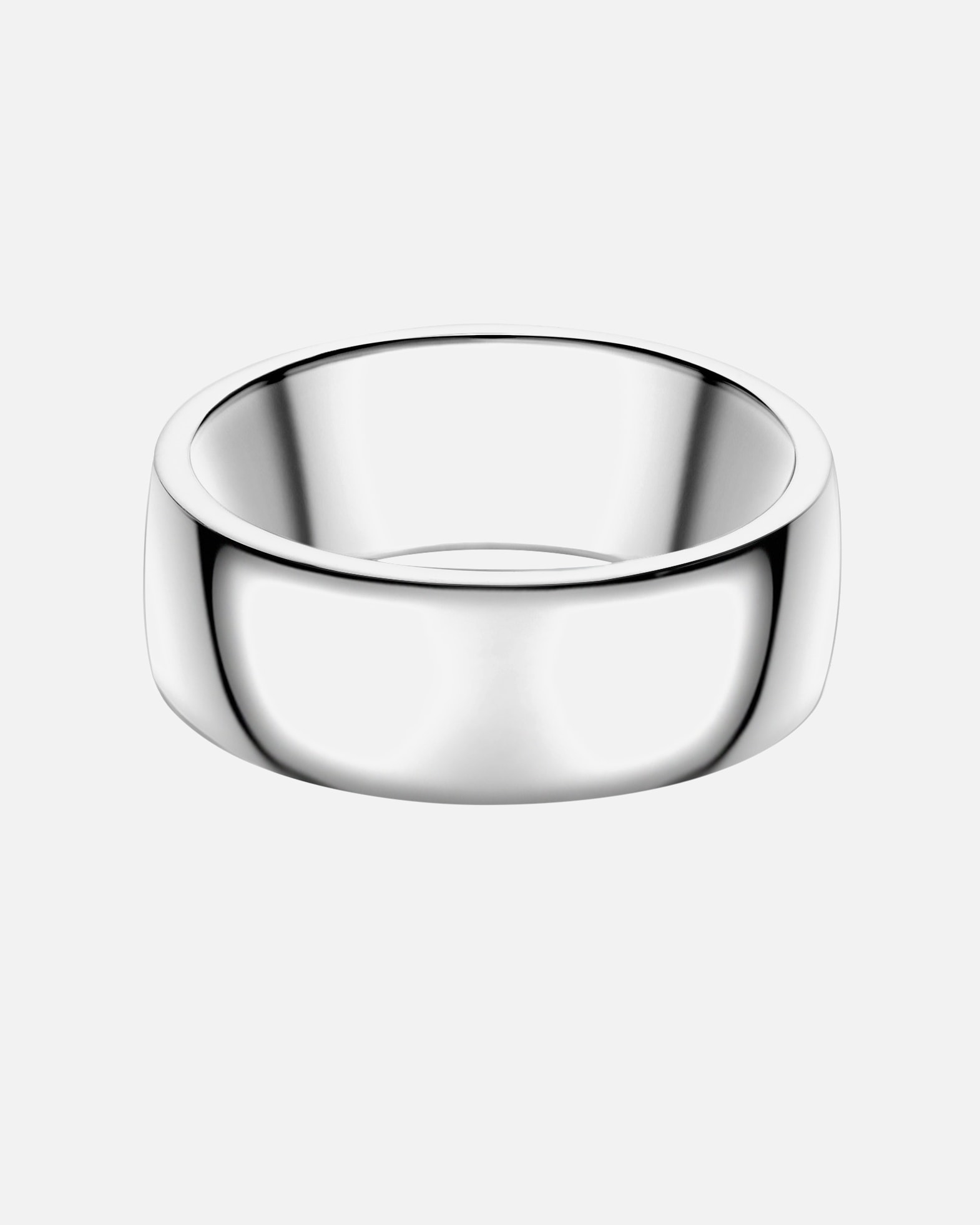 Ring für Männlich Männerglanz Ring aus Sterling Silber in Silber 54