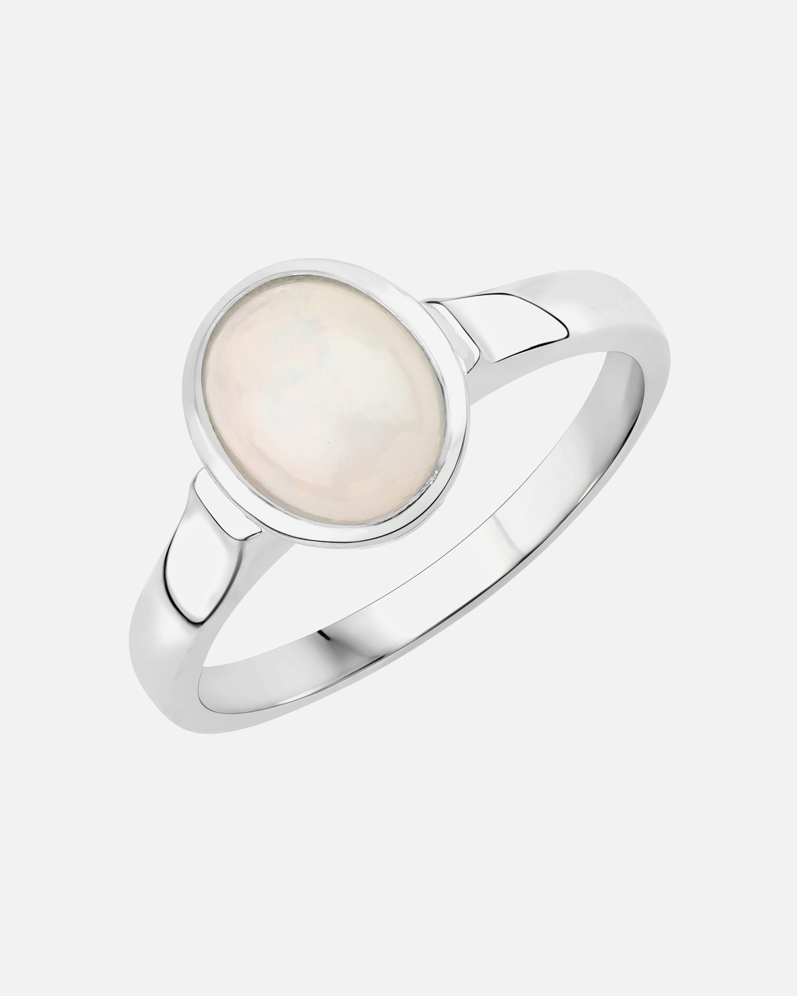 Ring für Weiblich Rafaela Donata Ring Sterling Silber Opal in Silber 58
