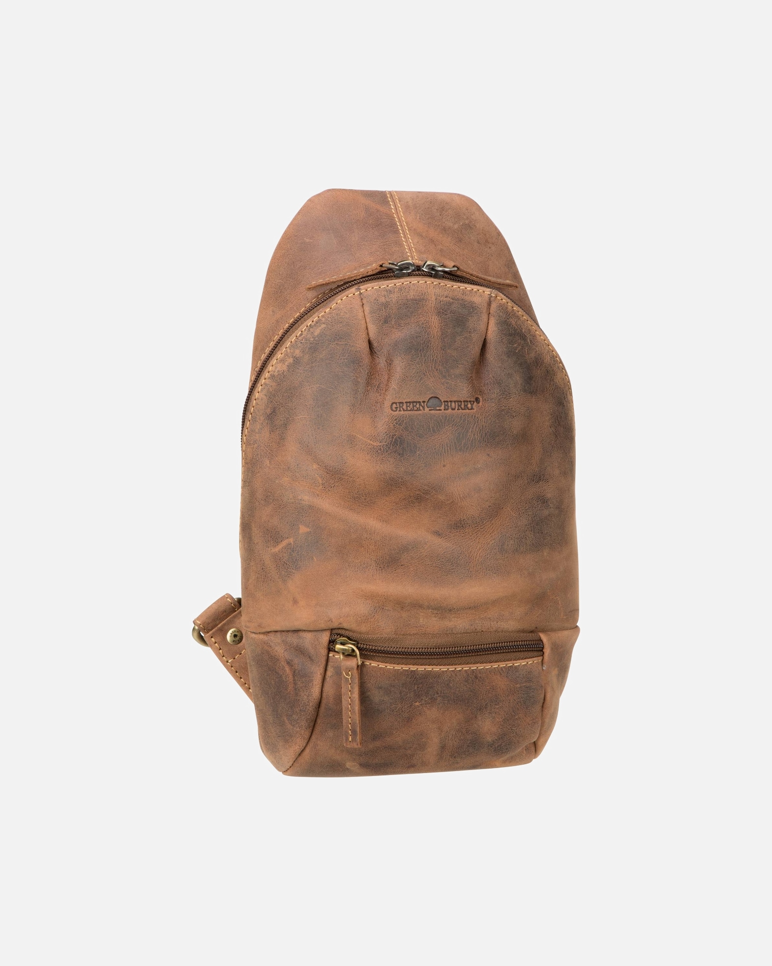 Rucksack für Männlich Greenburry Rucksack Vintage 1612A Sattelbraun
