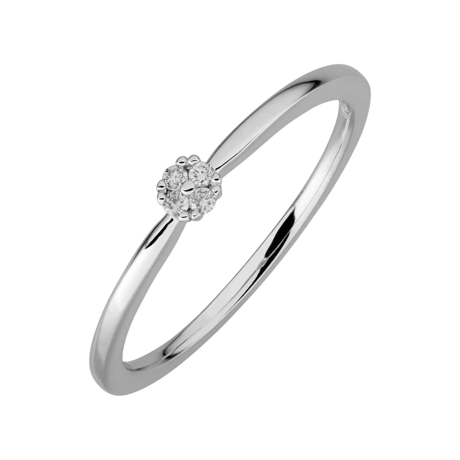 Lyomi Ring 585/- Gold Diamant Lab Grown weiß 0,045ct. 054 (17,2) Damen