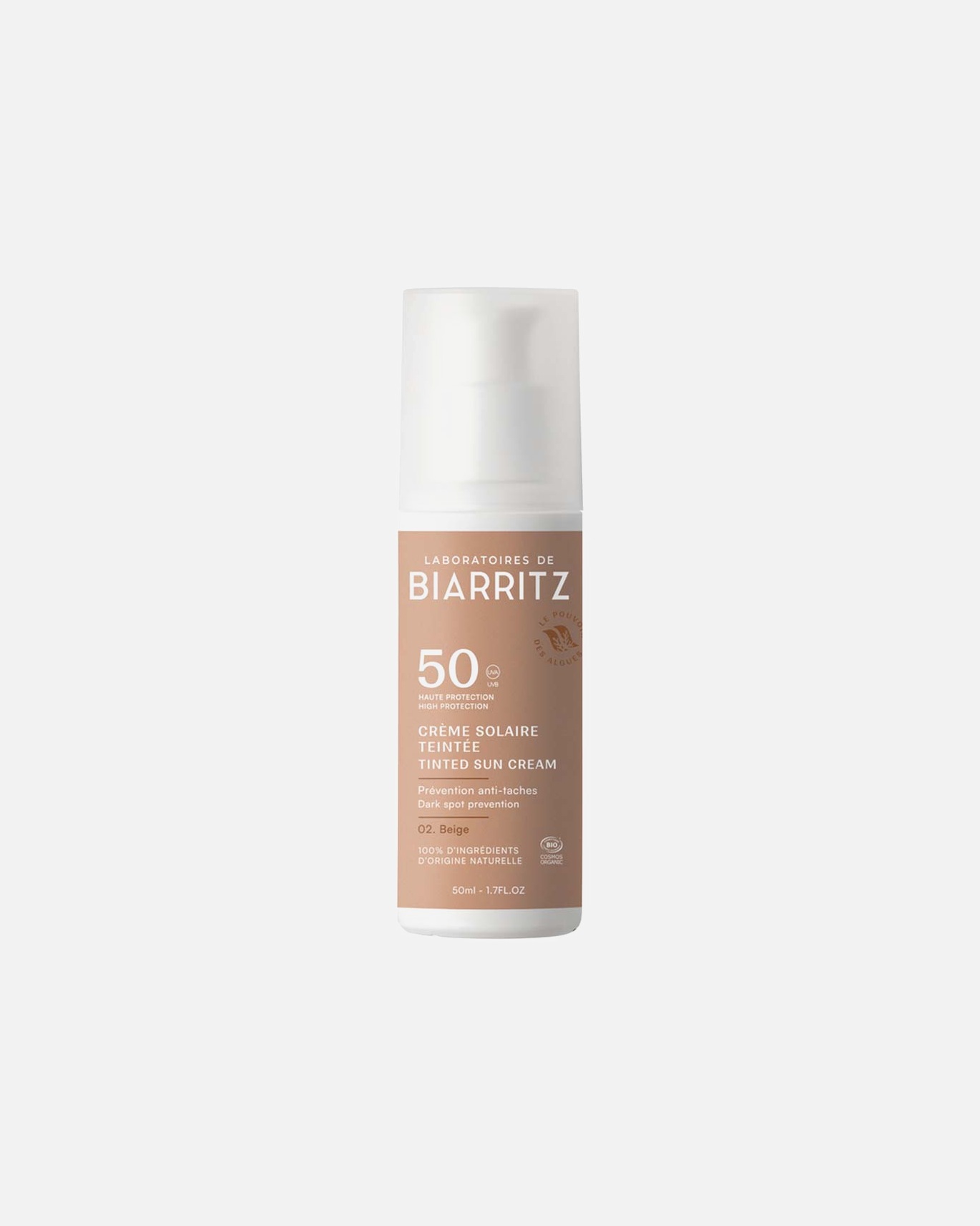 Sonnencreme für Unisex Laboratoires de Biaritz Sonnencreme - beige LSF50 50 ml
