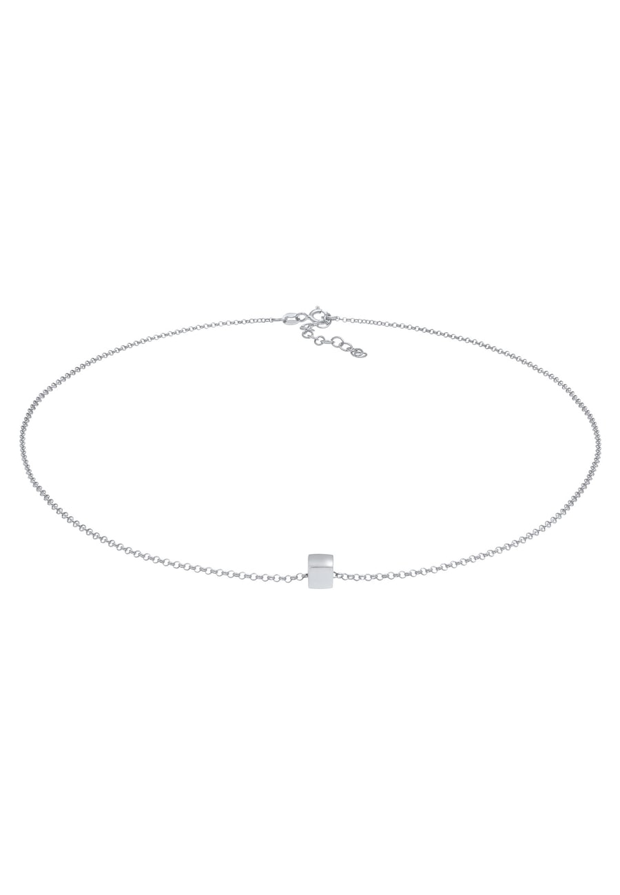 Elli Choker Würfel Viereck Geo 925 Silber silberfarben Damen