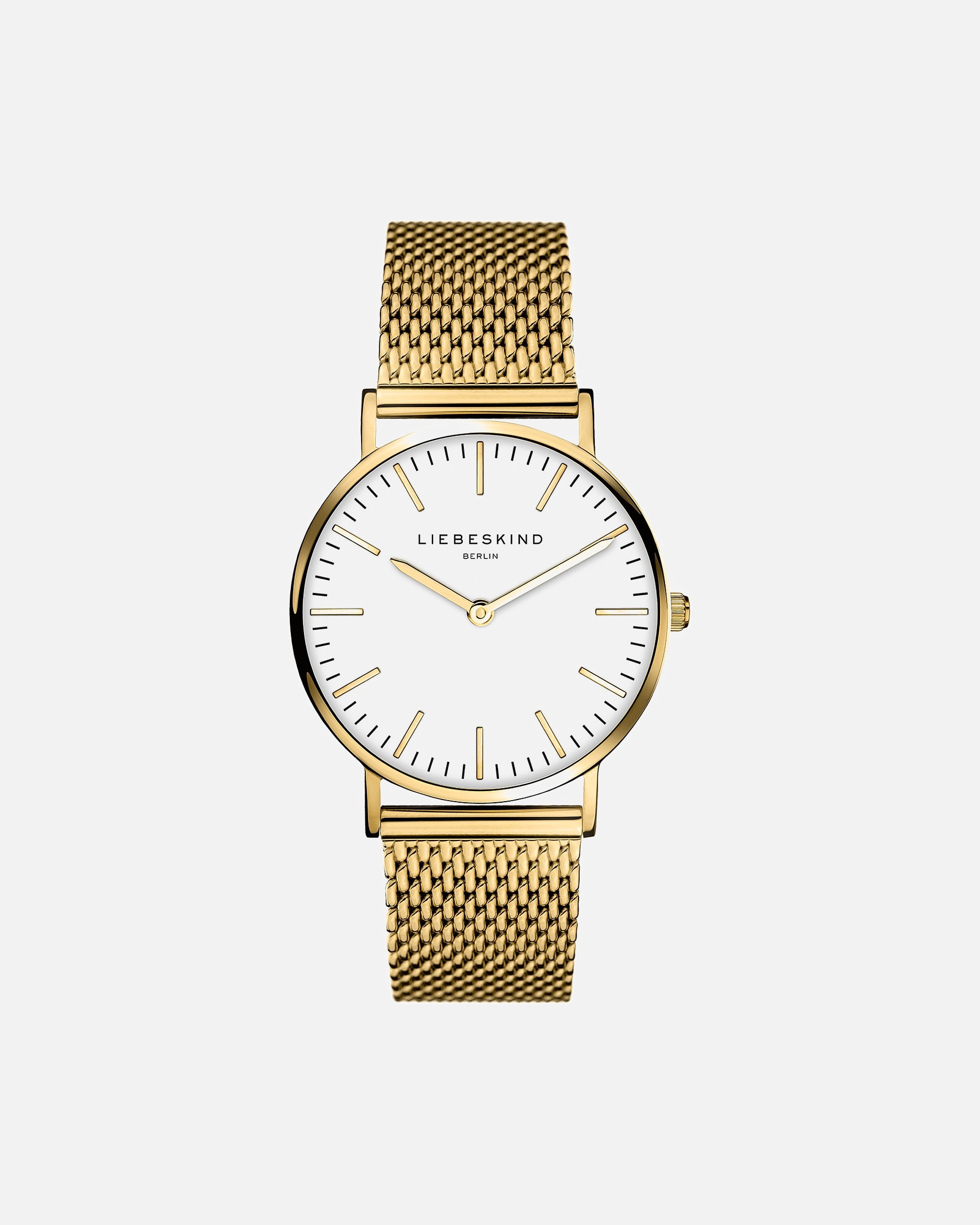 Uhr für Weiblich Liebeskind Damenuhr Edelstahl gold