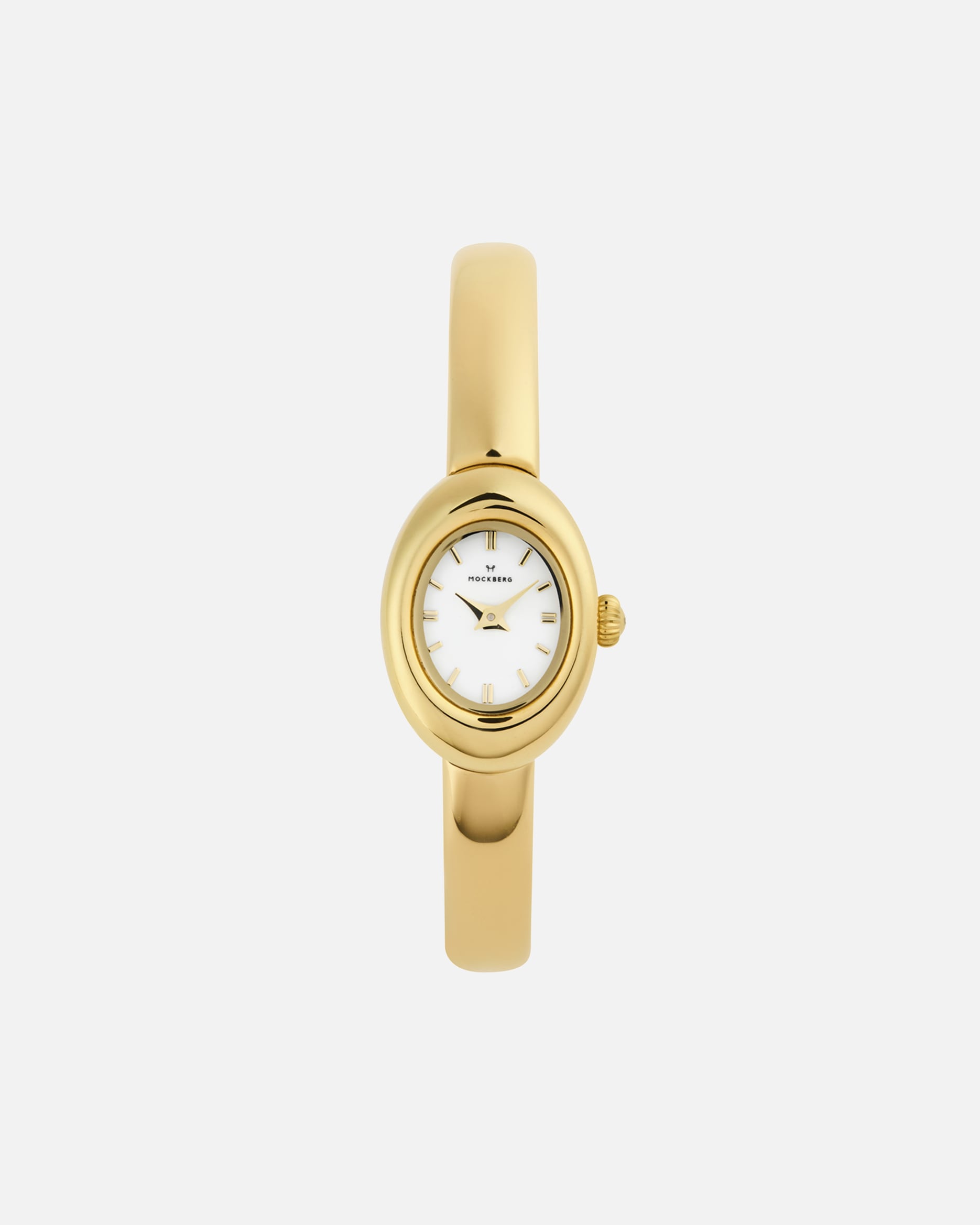 Uhr für Weiblich Mockberg Mockberg Belle Oval Petite Gold Large Bangle Women's Watch MB1771 Gold