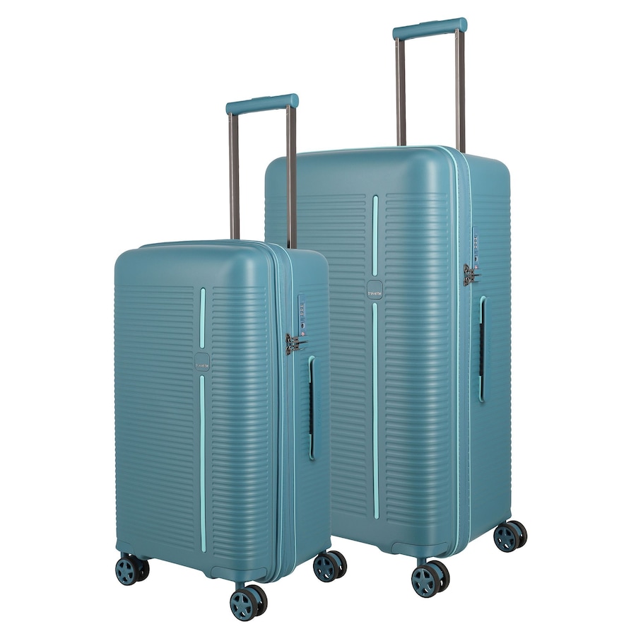 Travelite Roomer 4 Rollen Kofferset 2-teilig aqua Petrol Herren