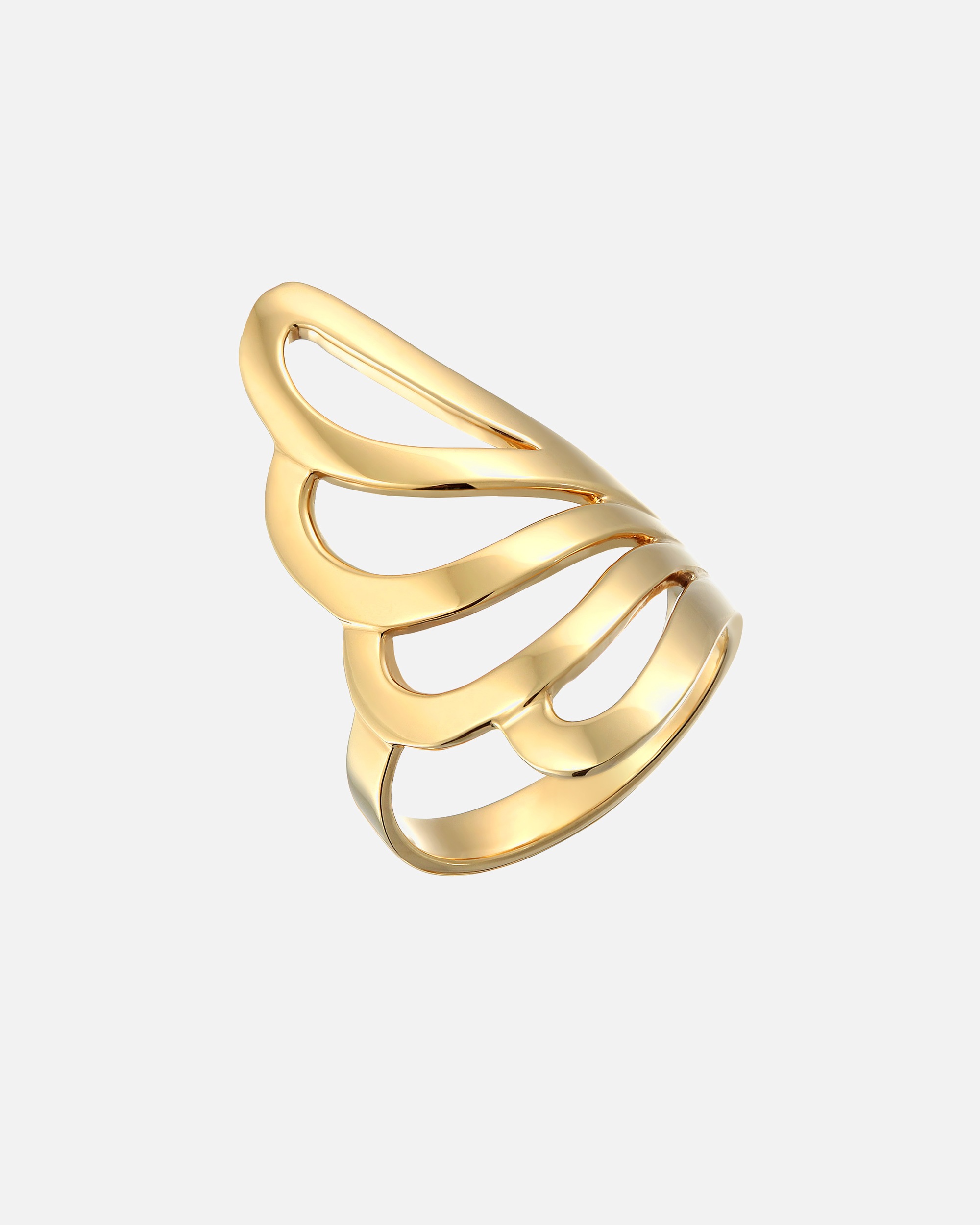 Ring für Weiblich Nenalina Basic Welle Geo Modern Schlicht 925 Silber 56